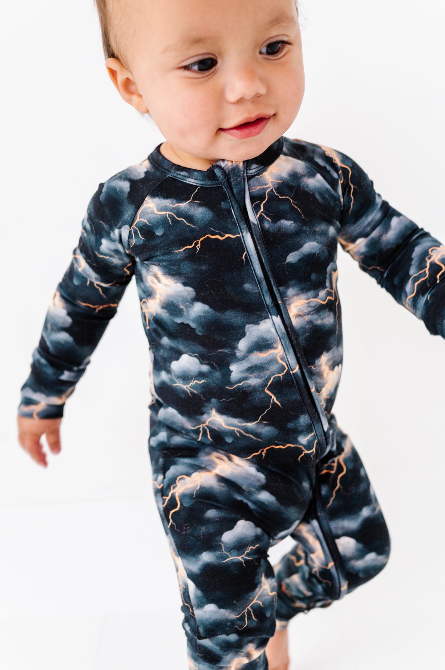 Stormy Clouds | Bamboo Zipper Pajamas