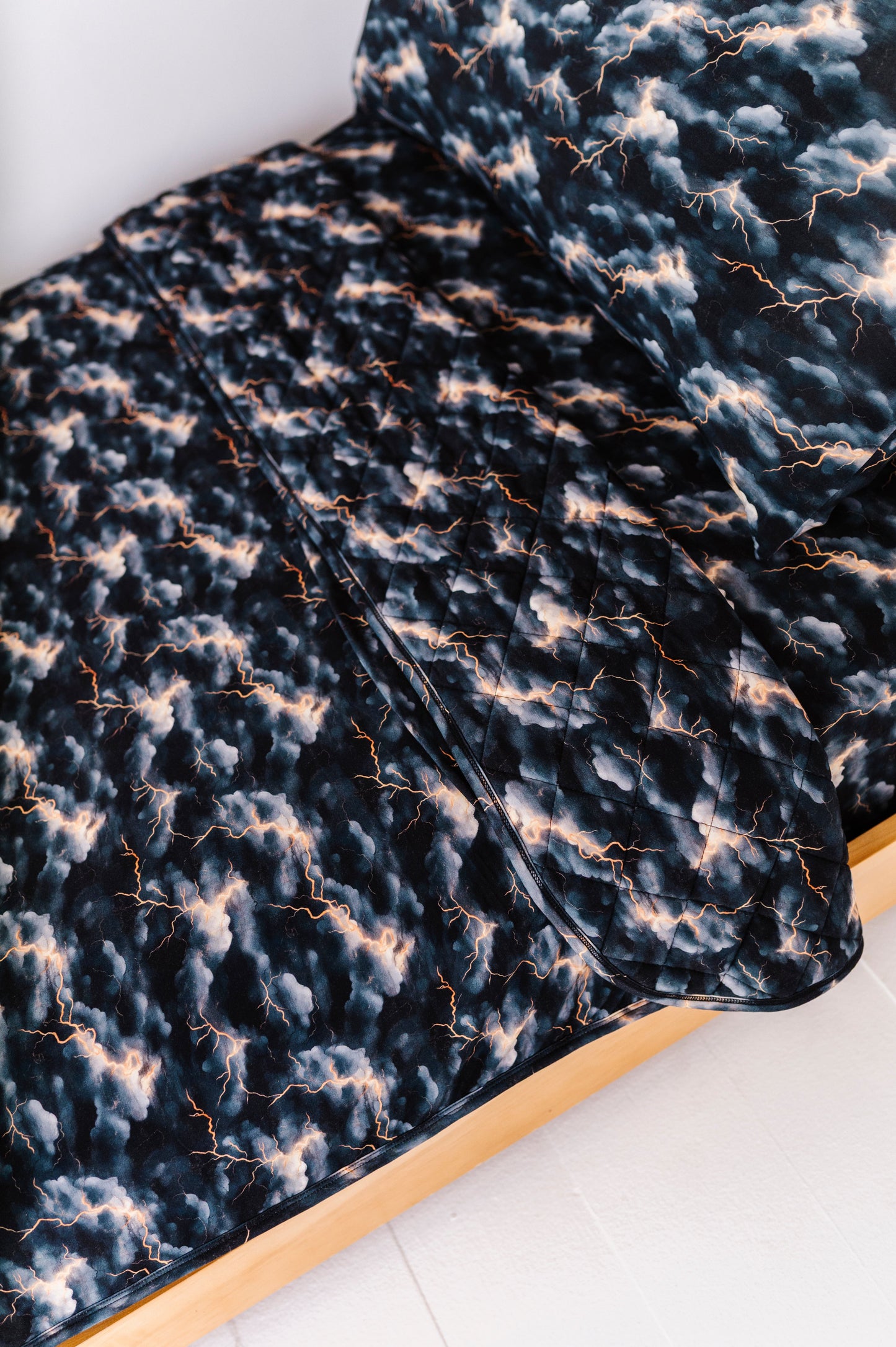 Stormy Clouds | Bamboo Quilted Kids Blanket