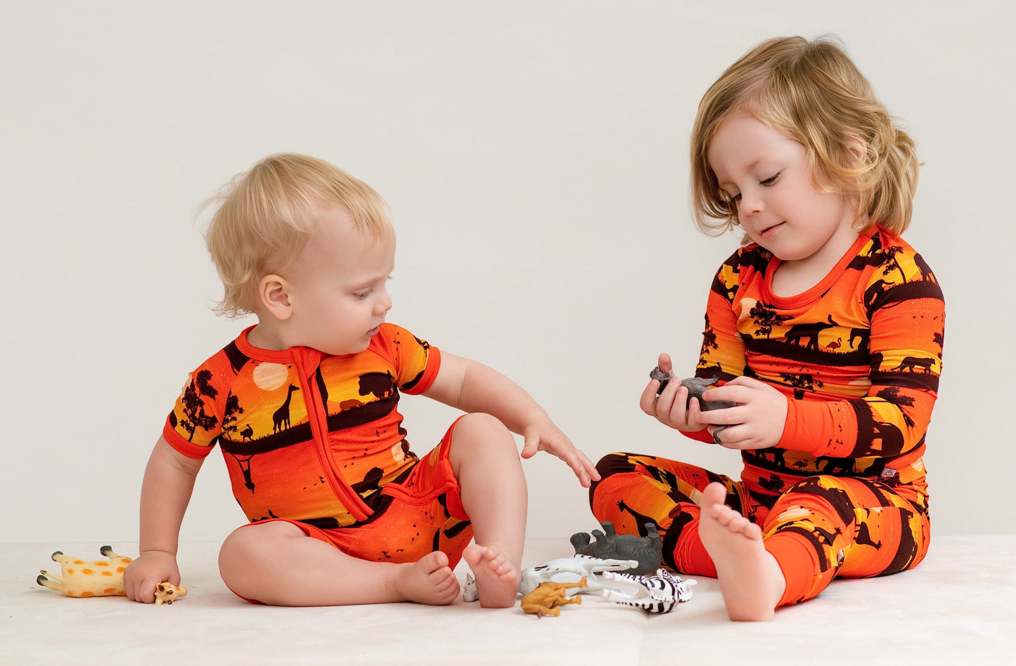 Sunset Safari | Bamboo Two-Piece Pajamas