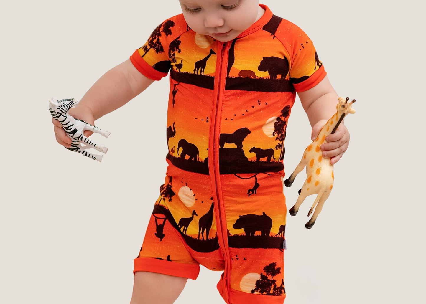 Sunset Safari | Bamboo Shorty Romper