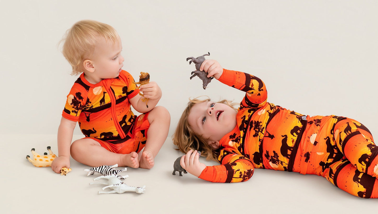 Sunset Safari | Bamboo Two-Piece Pajamas