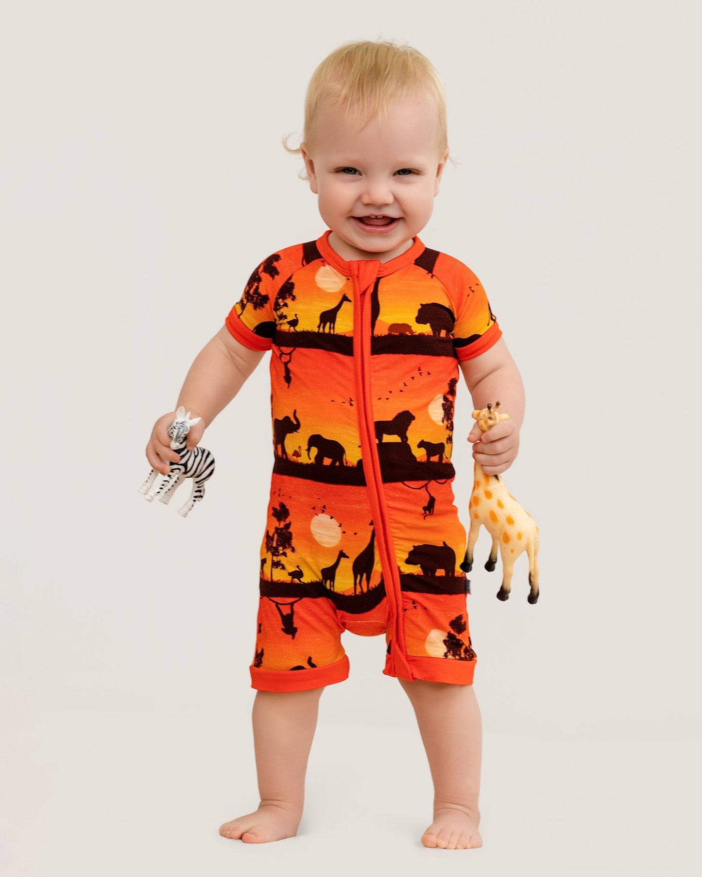Sunset Safari | Bamboo Shorty Romper