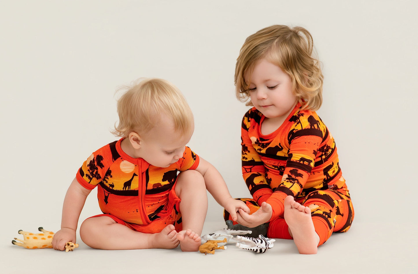 Sunset Safari | Bamboo Two-Piece Pajamas