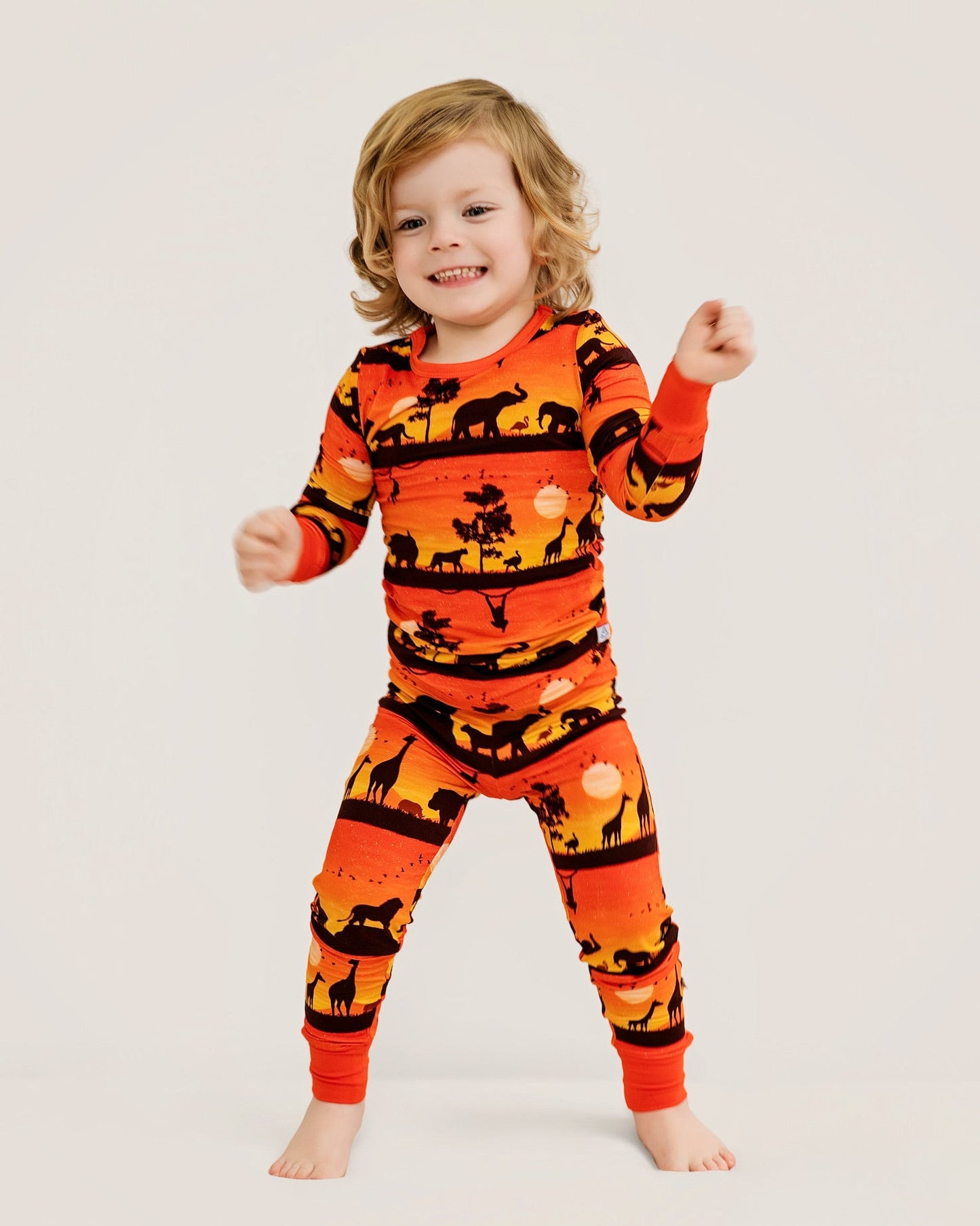 Sunset Safari | Bamboo Two-Piece Pajamas