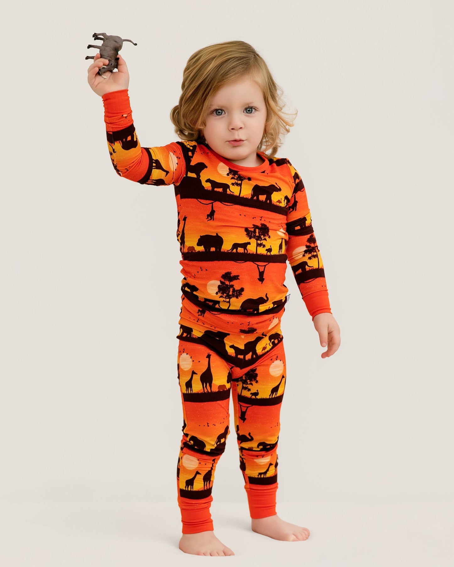 Sunset Safari | Bamboo Two-Piece Pajamas