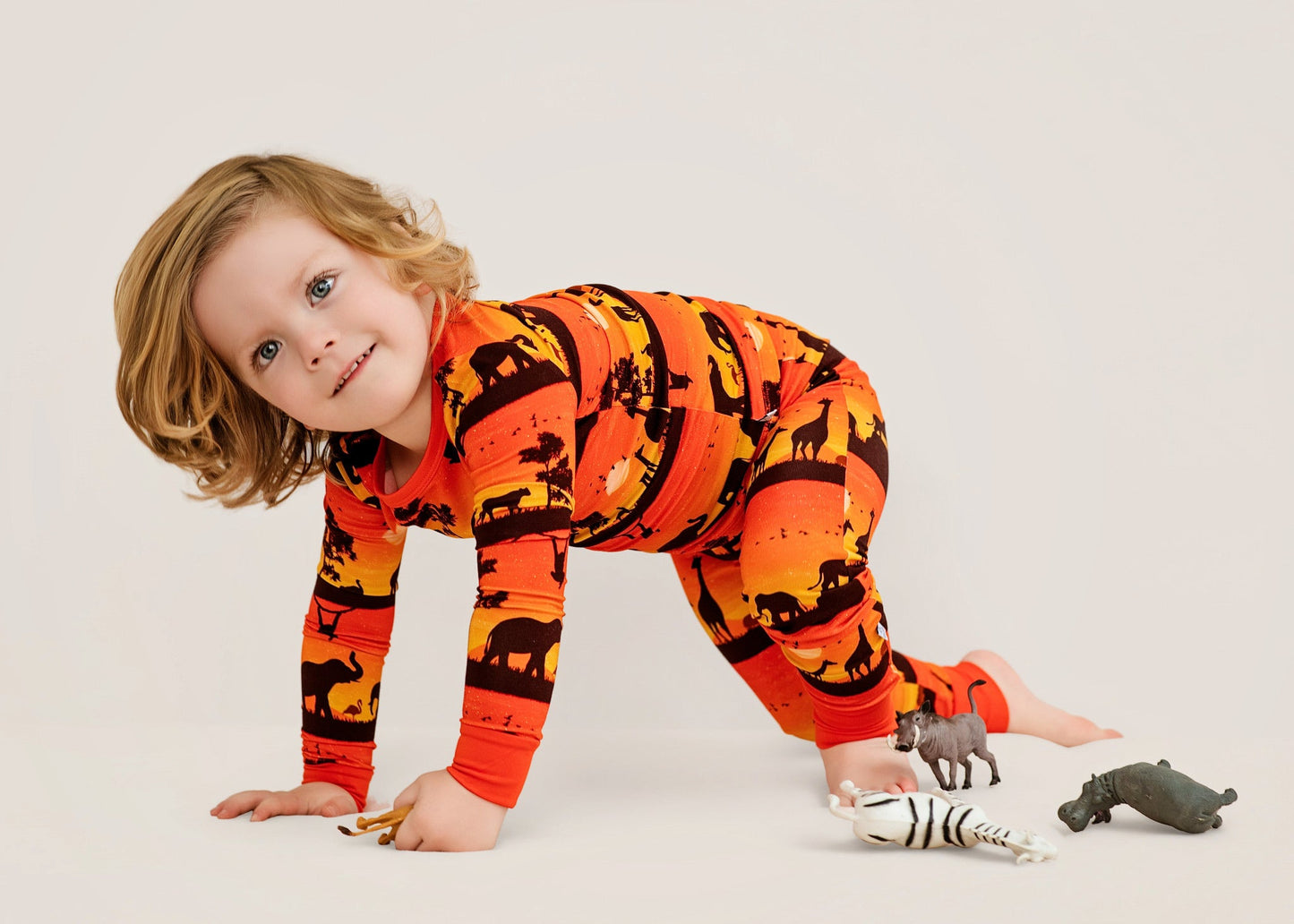 Sunset Safari | Bamboo Two-Piece Pajamas