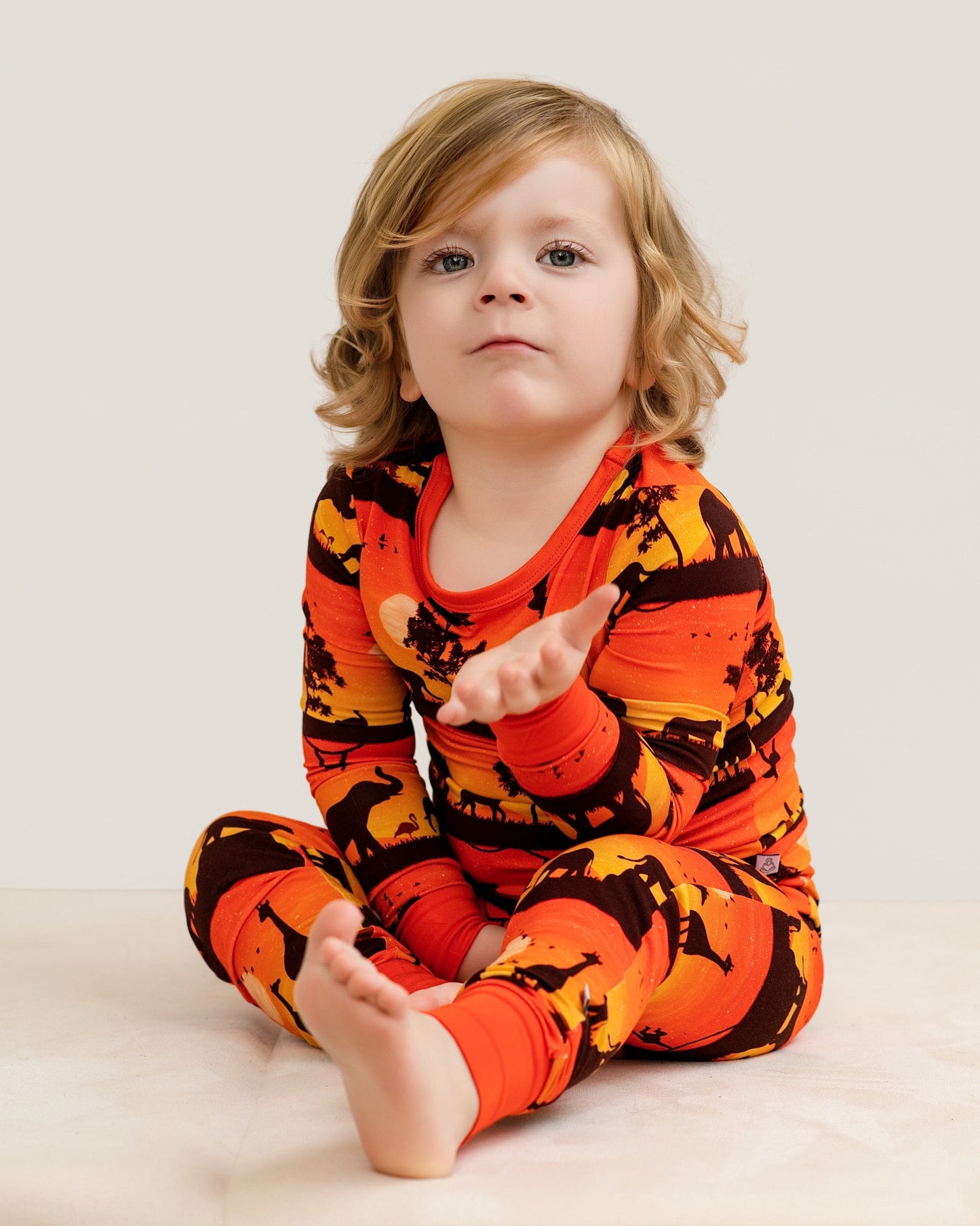 Sunset Safari | Bamboo Two-Piece Pajamas