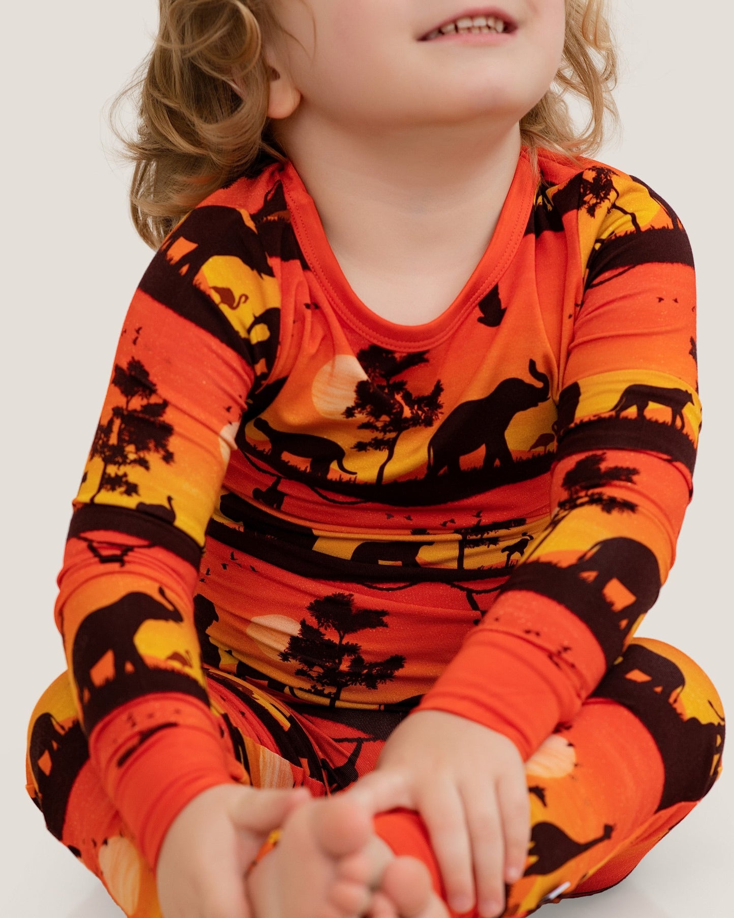 Sunset Safari | Bamboo Two-Piece Pajamas