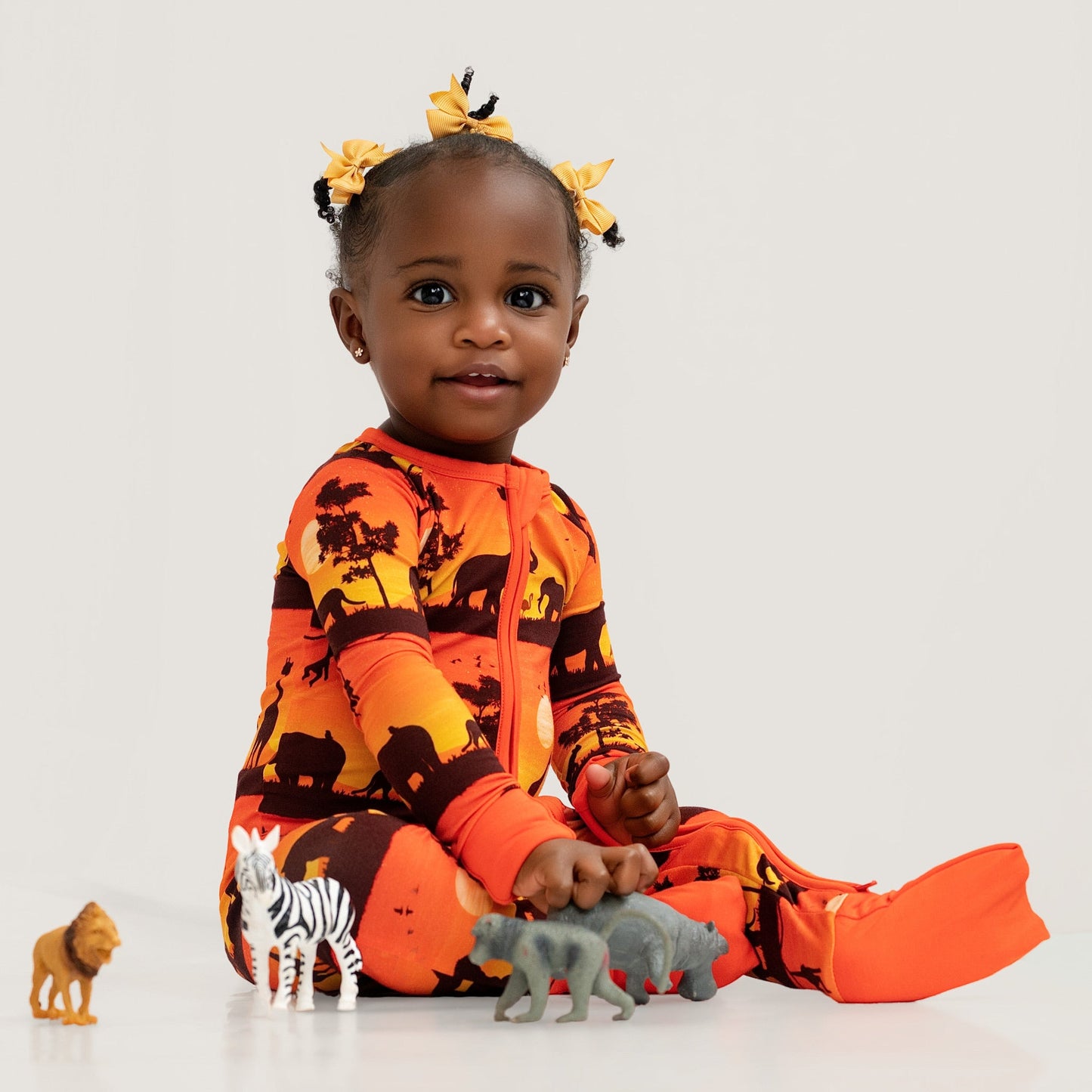 Sunset Safari | Bamboo Zipper Pajamas