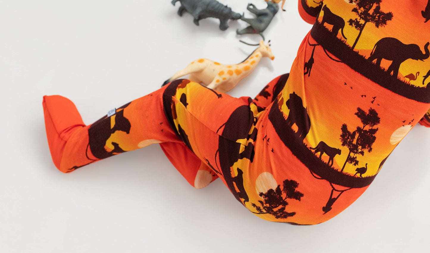 Sunset Safari | Bamboo Zipper Pajamas