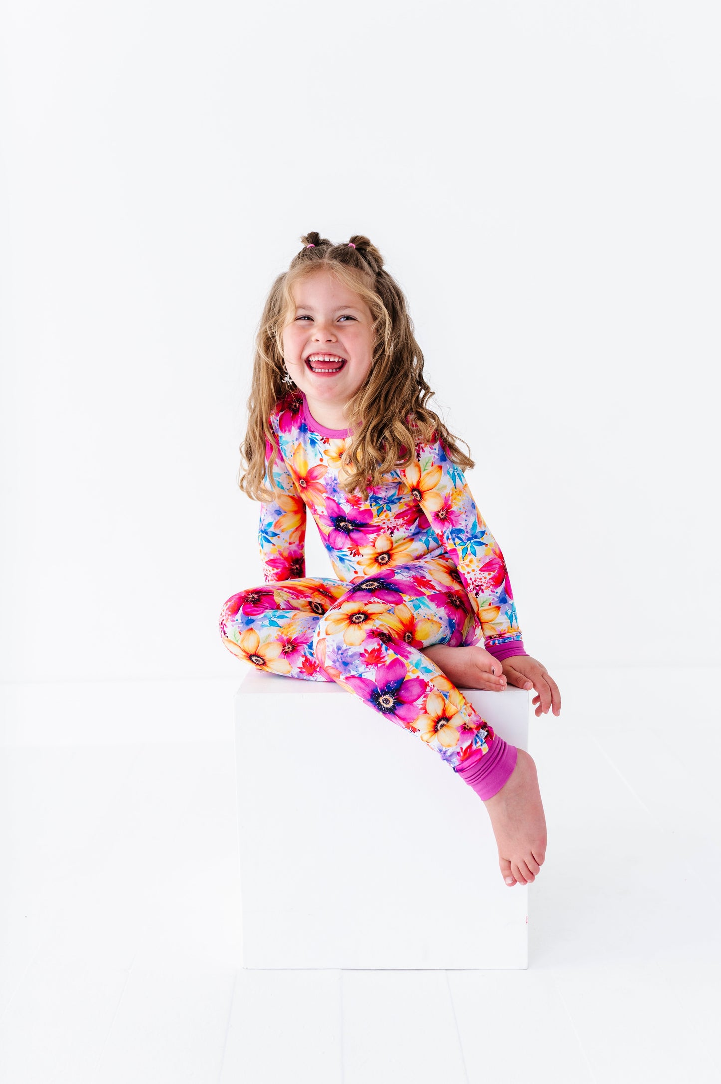 Painted Petals | Bamboo Two-Piece Pajamas