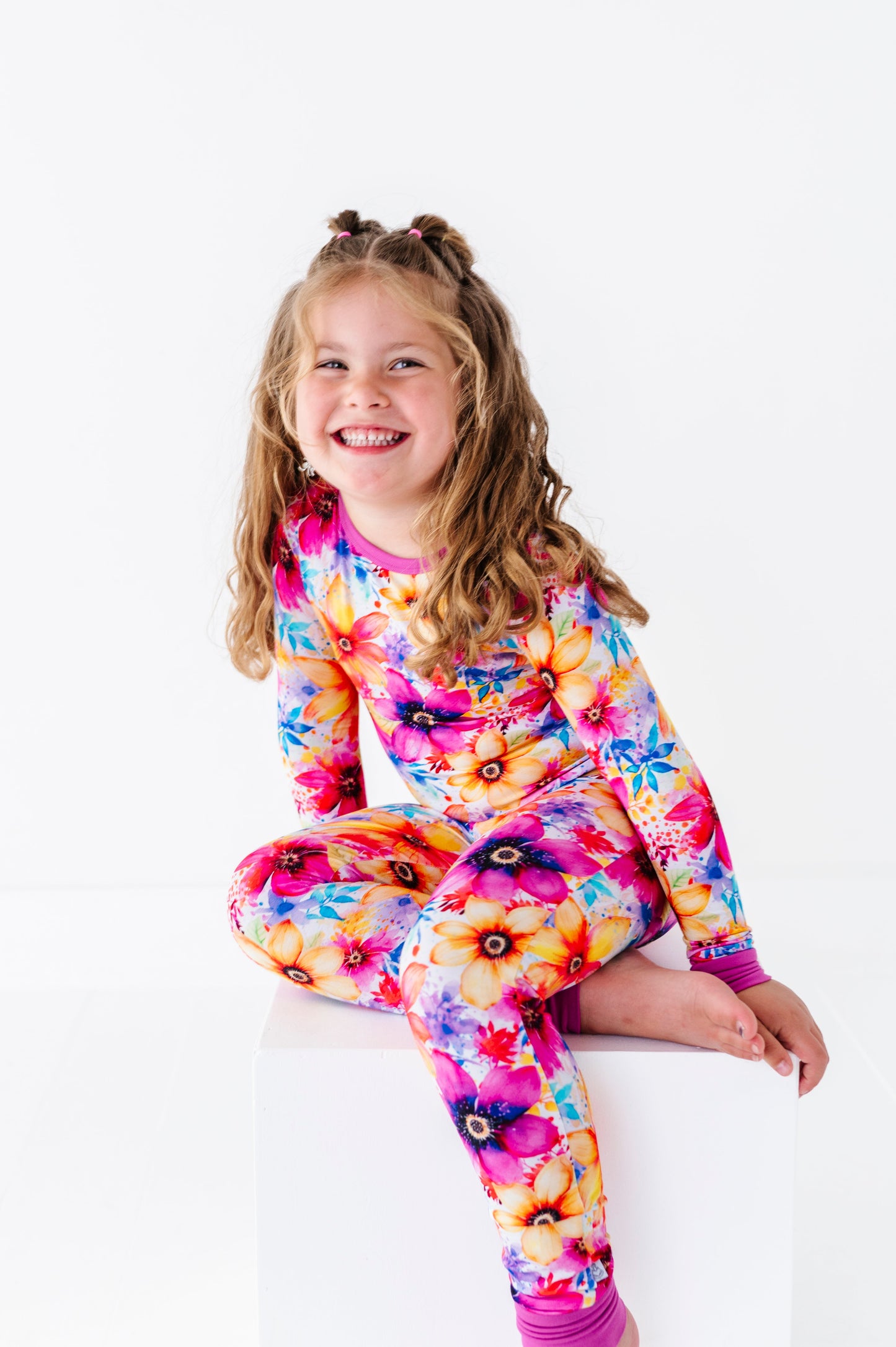 Painted Petals | Bamboo Two-Piece Pajamas
