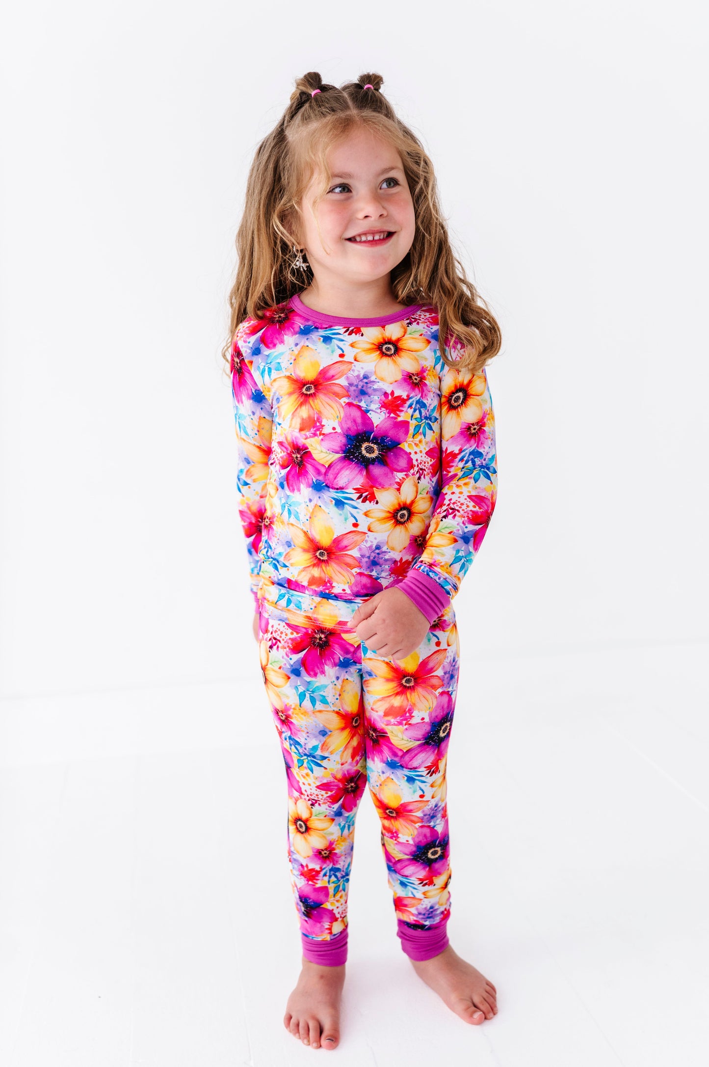 Painted Petals | Bamboo Two-Piece Pajamas