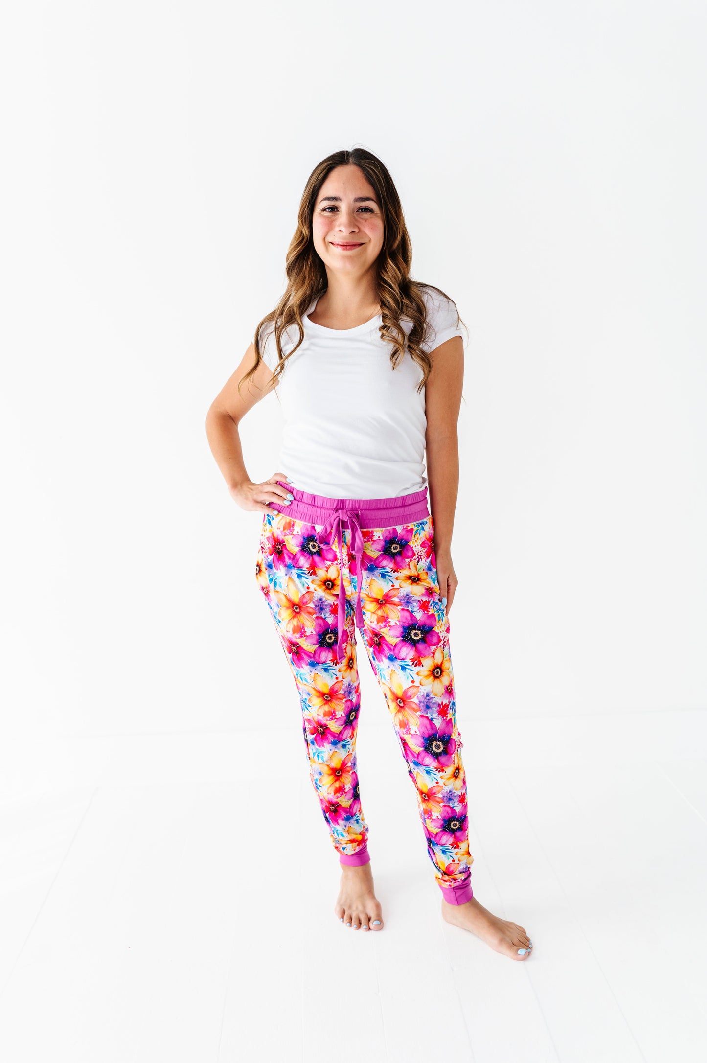 Painted Petals | Women’s Bamboo Joggers