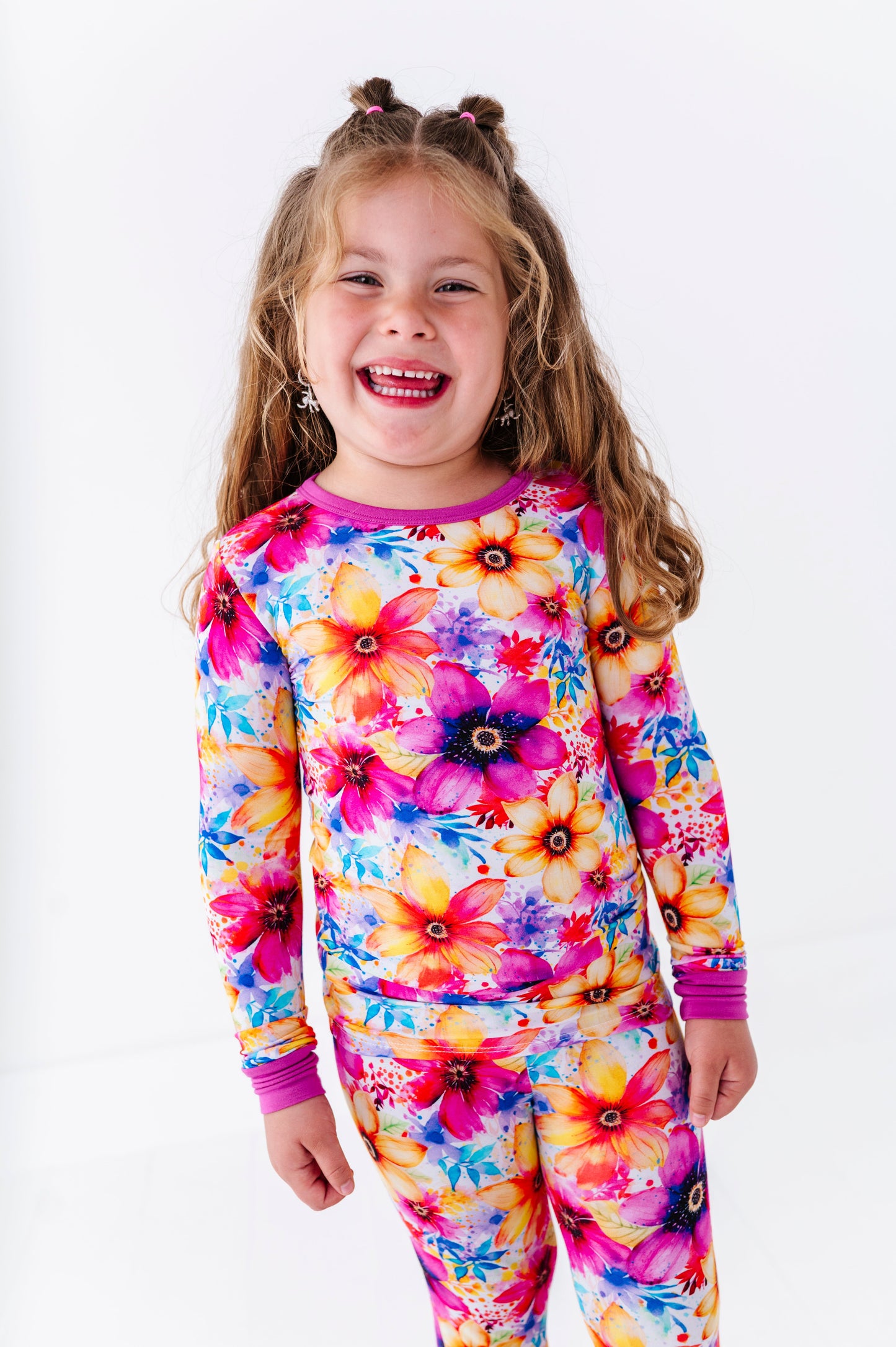 Painted Petals | Bamboo Two-Piece Pajamas