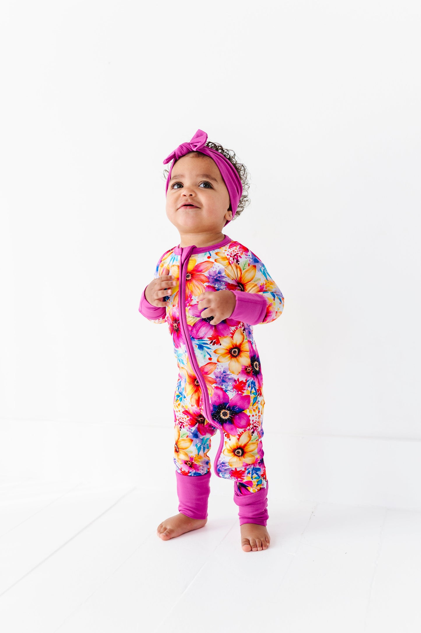 Painted Petals | Bamboo Zipper Pajamas