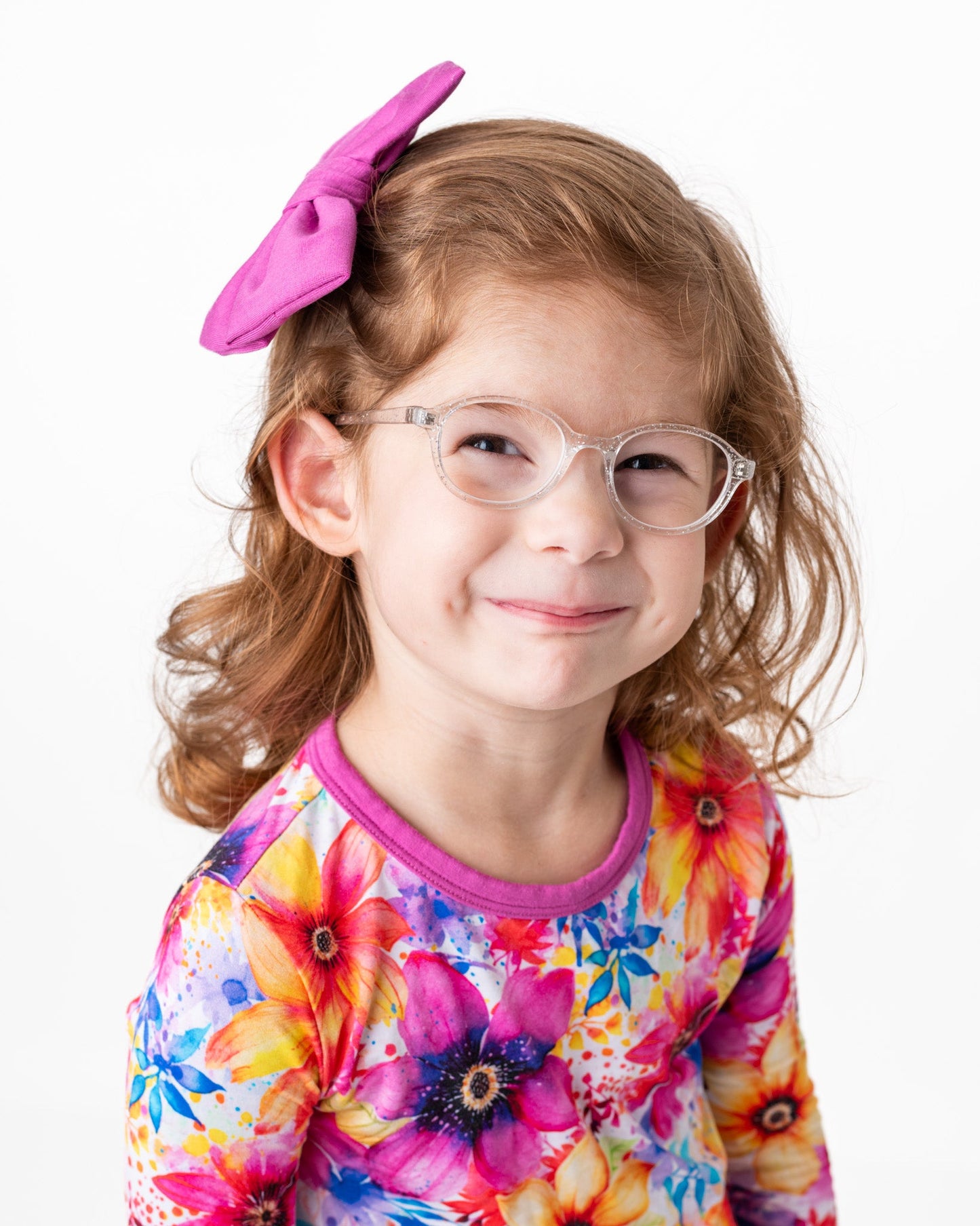 Berry Splash | Large Clip Bow