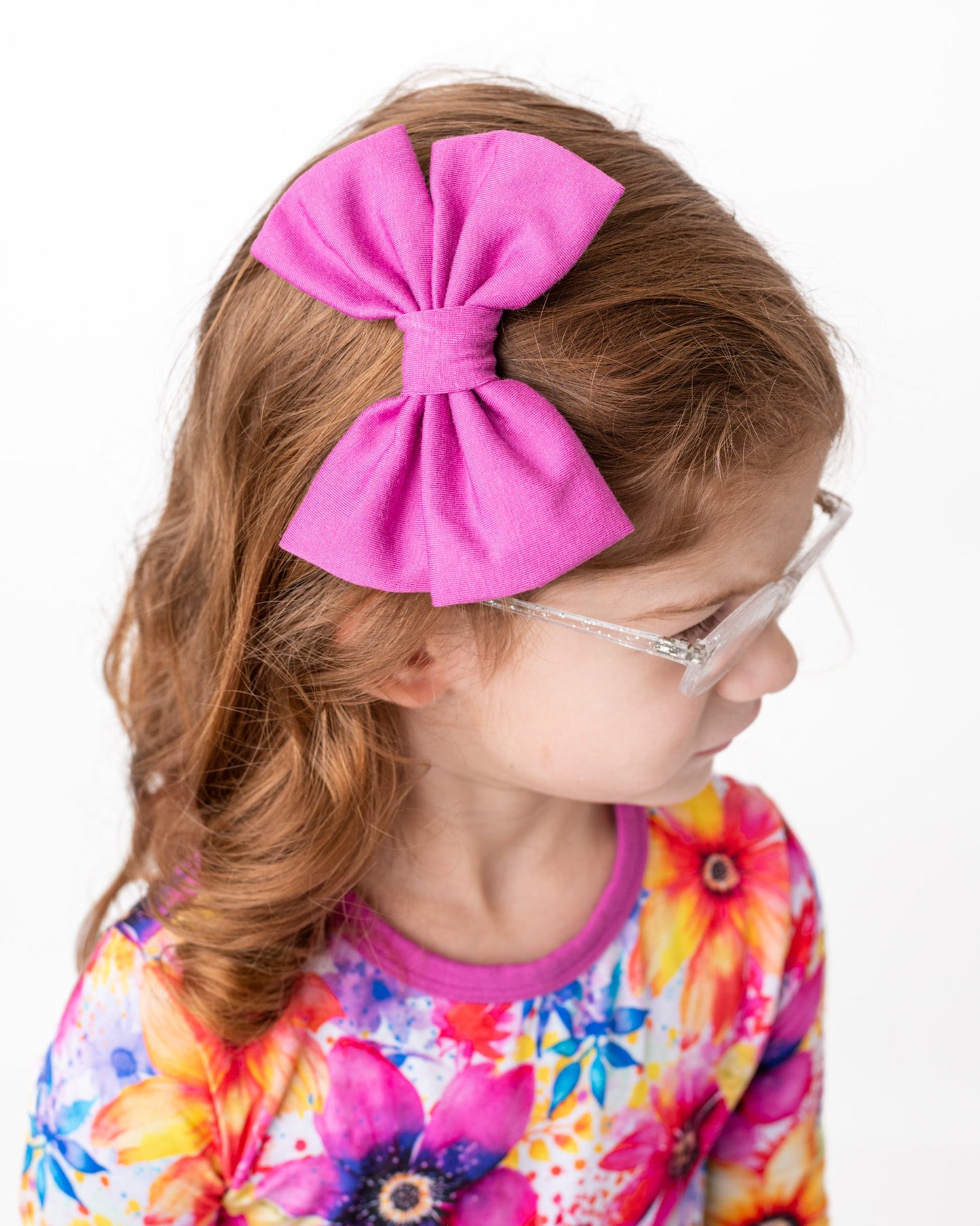 Berry Splash | Large Clip Bow
