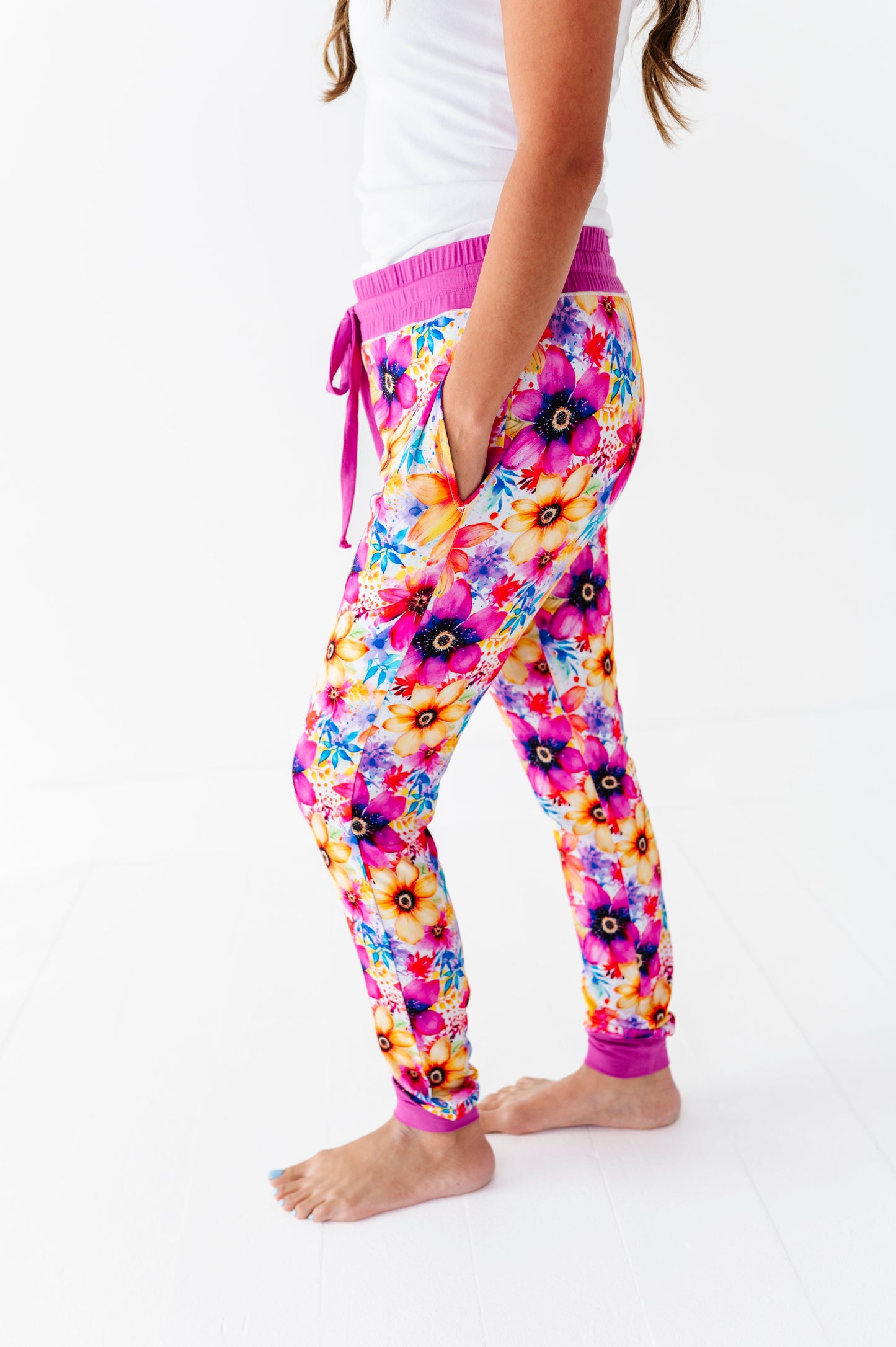 Painted Petals | Women’s Bamboo Joggers