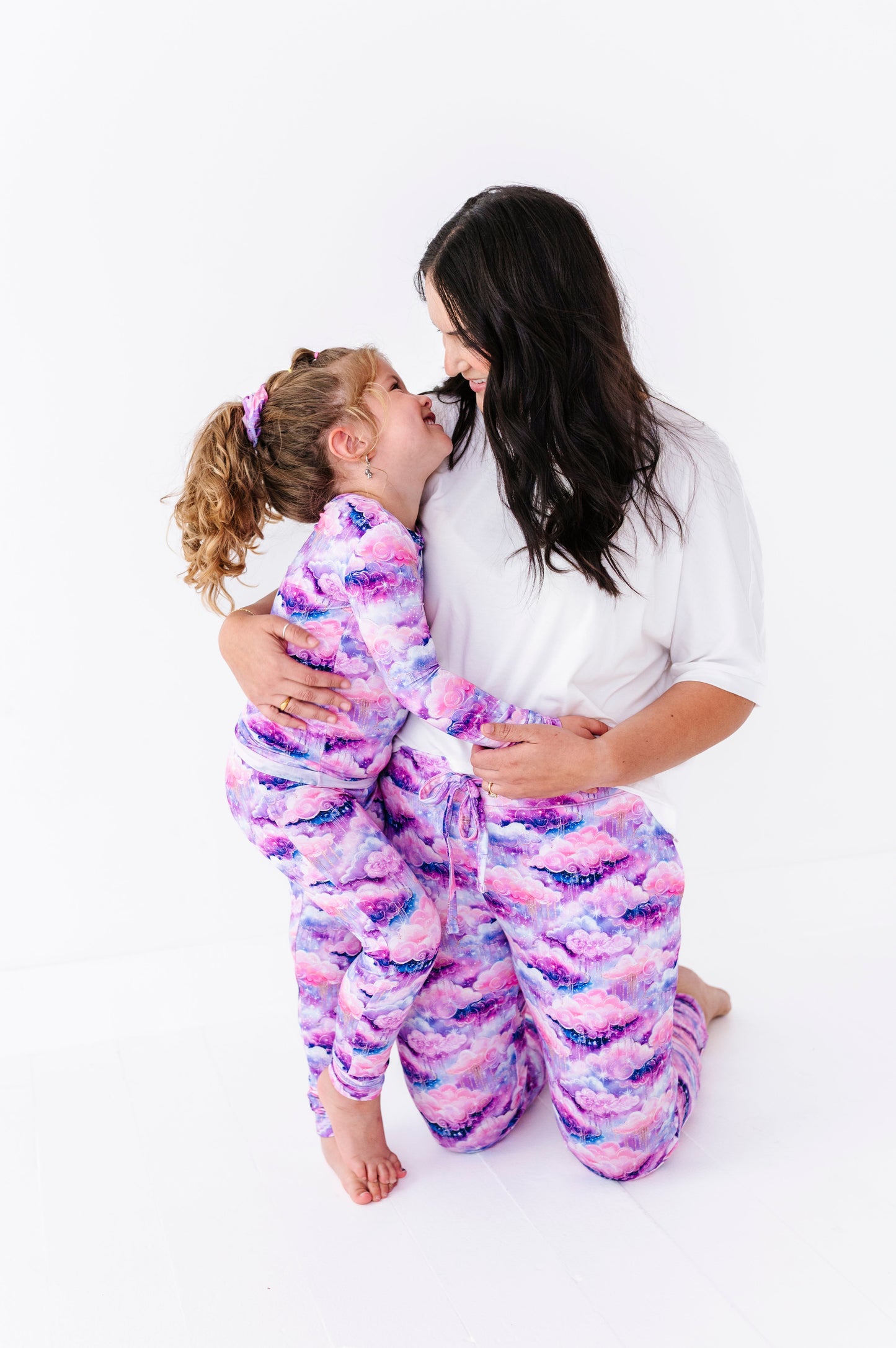Shimmer Clouds | Bamboo Two-Piece Pajamas