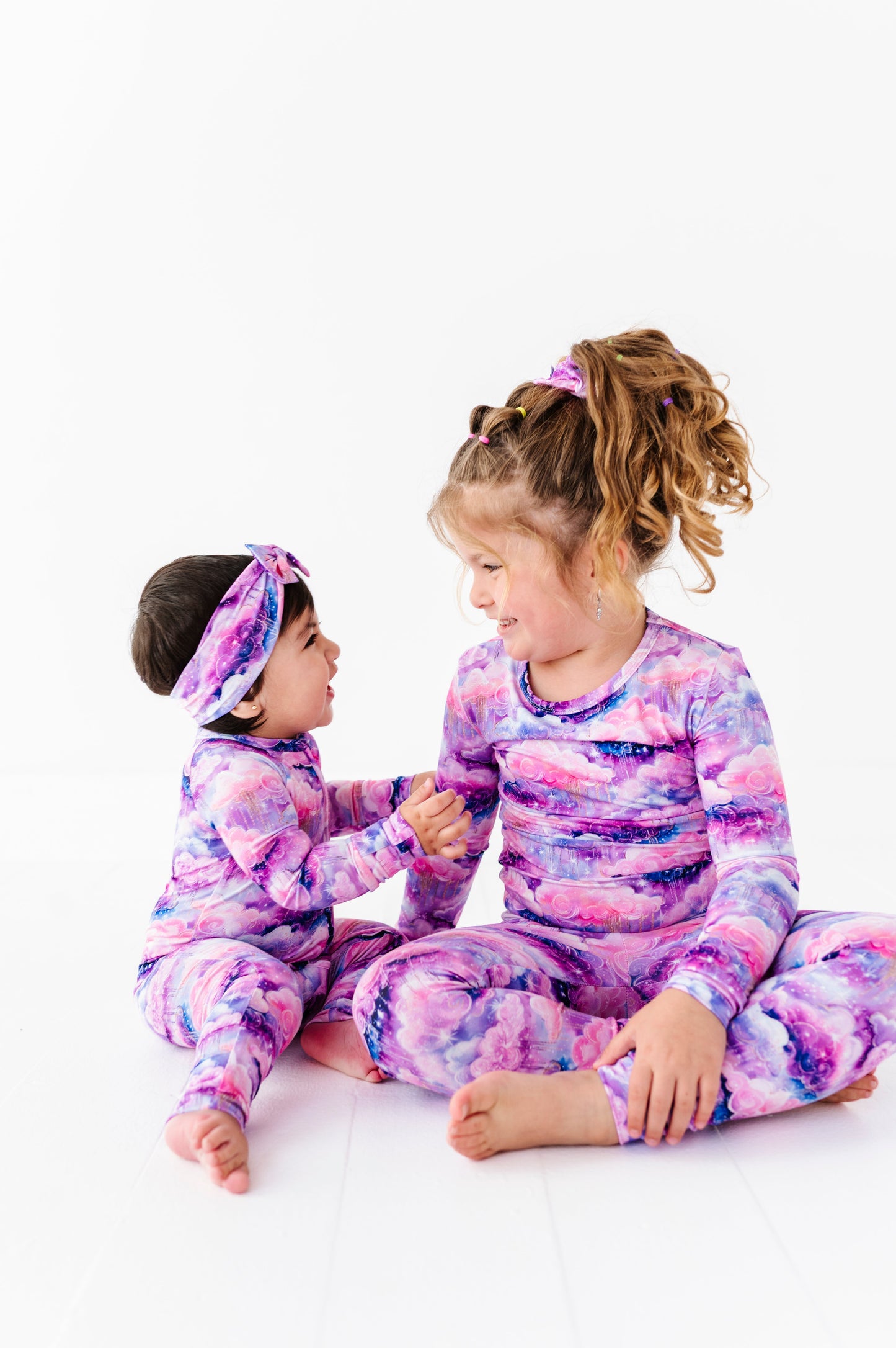 Shimmer Clouds | Bamboo Two-Piece Pajamas
