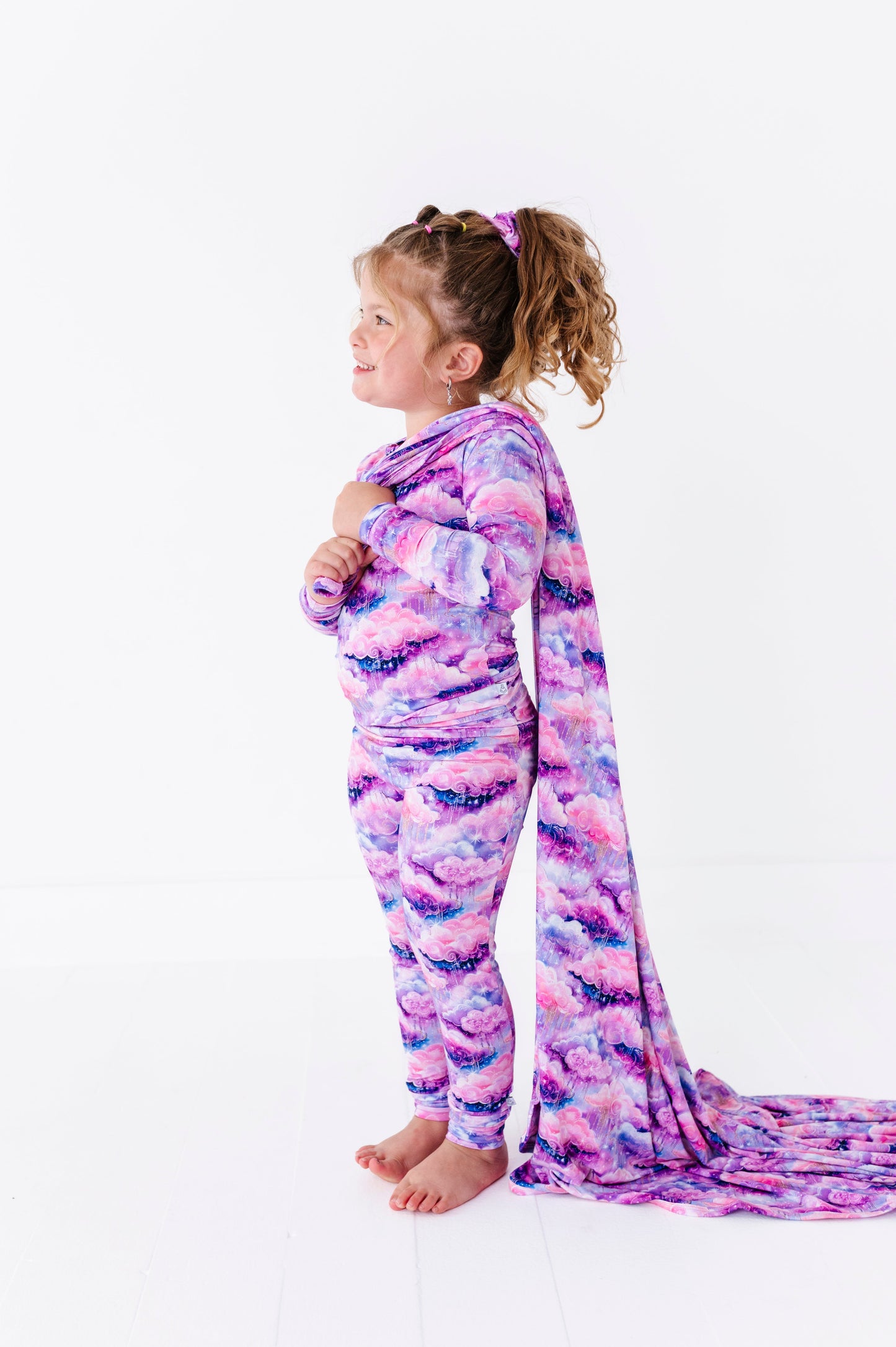 Shimmer Clouds | Bamboo Double Layer Toddler Blanket