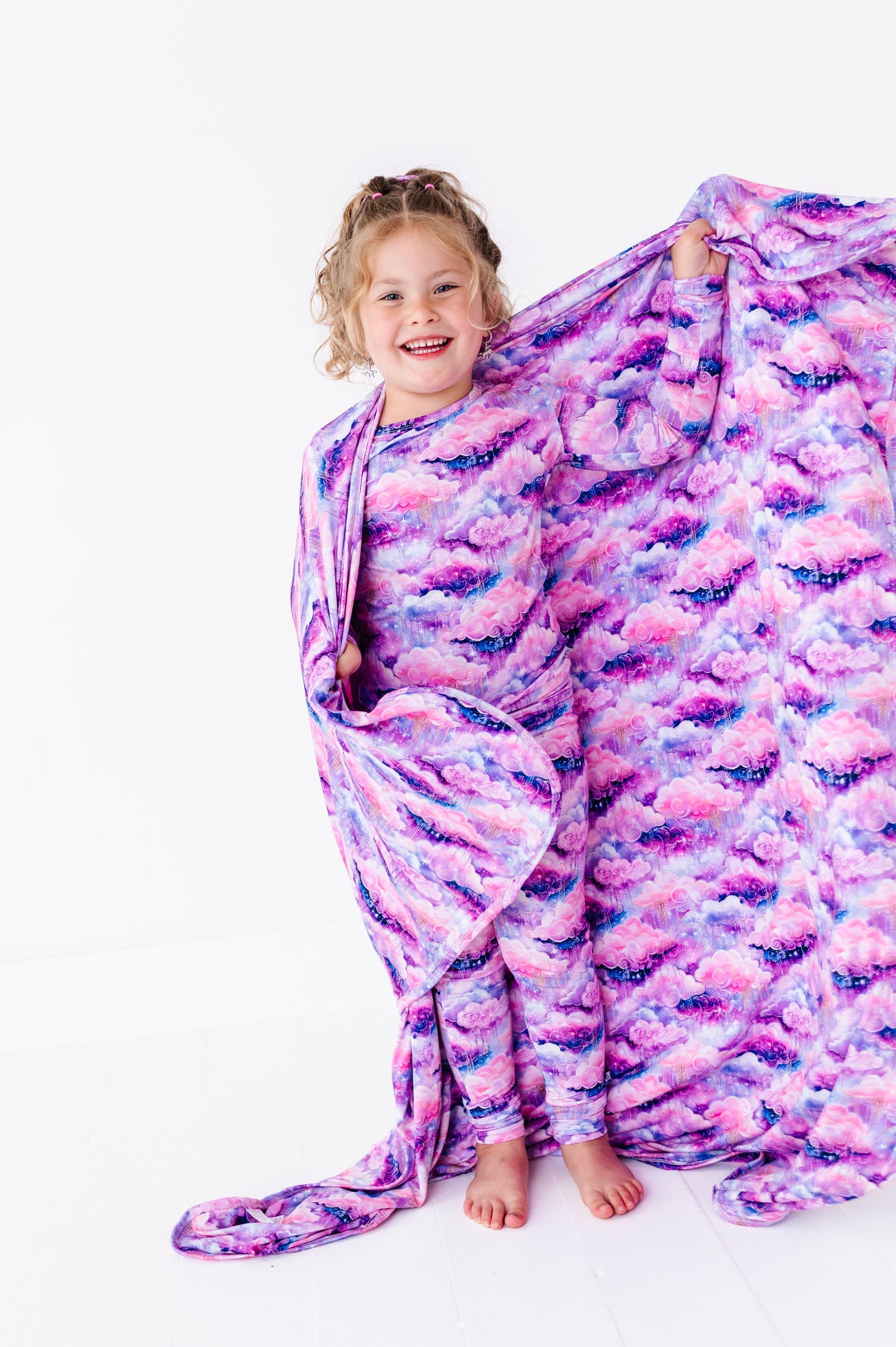 Shimmer Clouds | Bamboo Double Layer Toddler Blanket