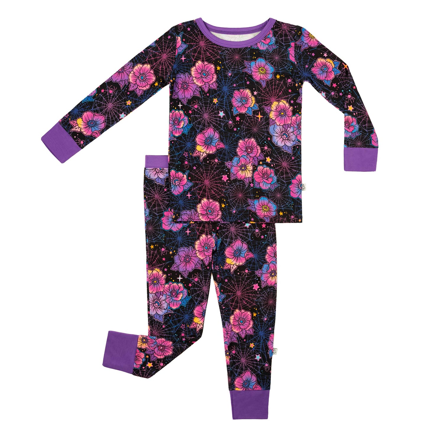 Halloween | Violet Webs | Bamboo Two-Piece Pajamas