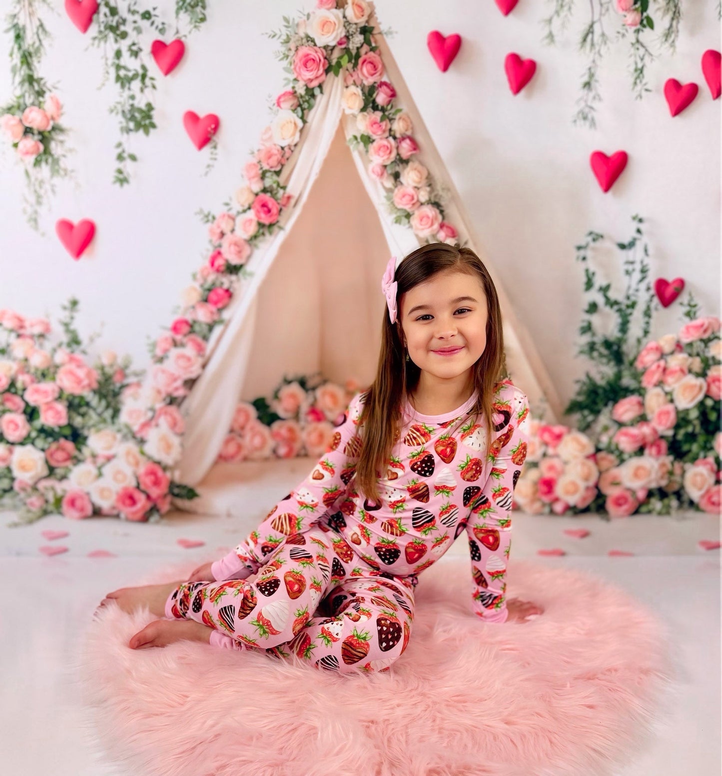 Sweet Strawberries | Bamboo Two-Piece Pajamas