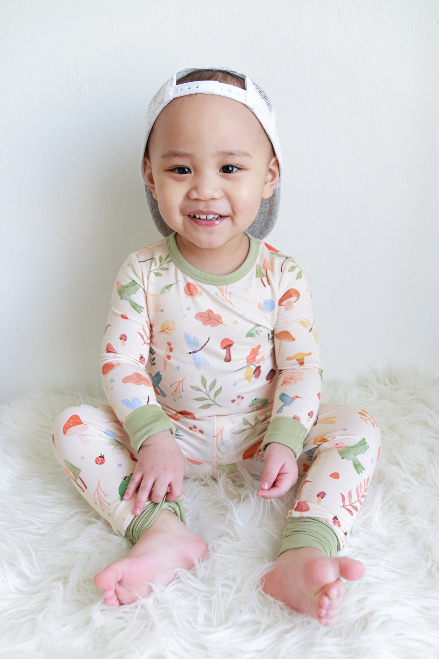 Whimsical Woodland | Two-Piece Bamboo Long Sleeve Toddler & Kids Pajamas