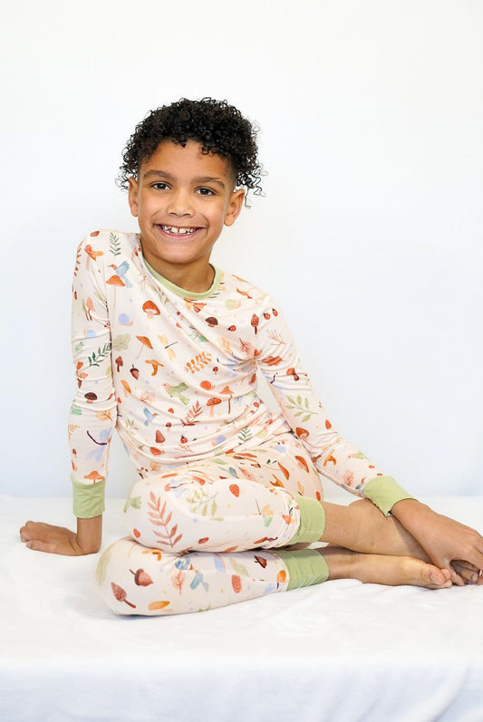 Whimsical Woodland | Two-Piece Bamboo Long Sleeve Toddler & Kids Pajamas