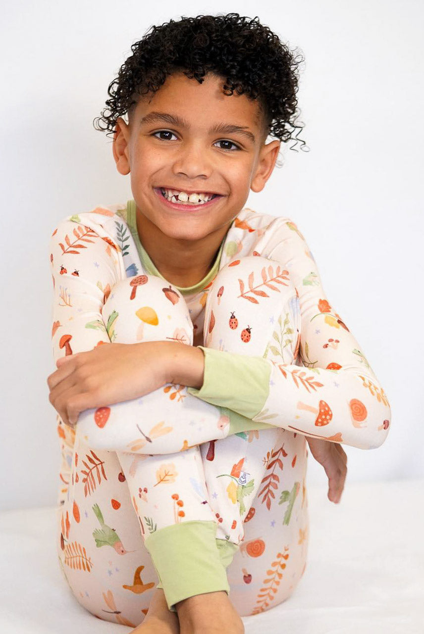 Whimsical Woodland | Two-Piece Bamboo Long Sleeve Toddler & Kids Pajamas