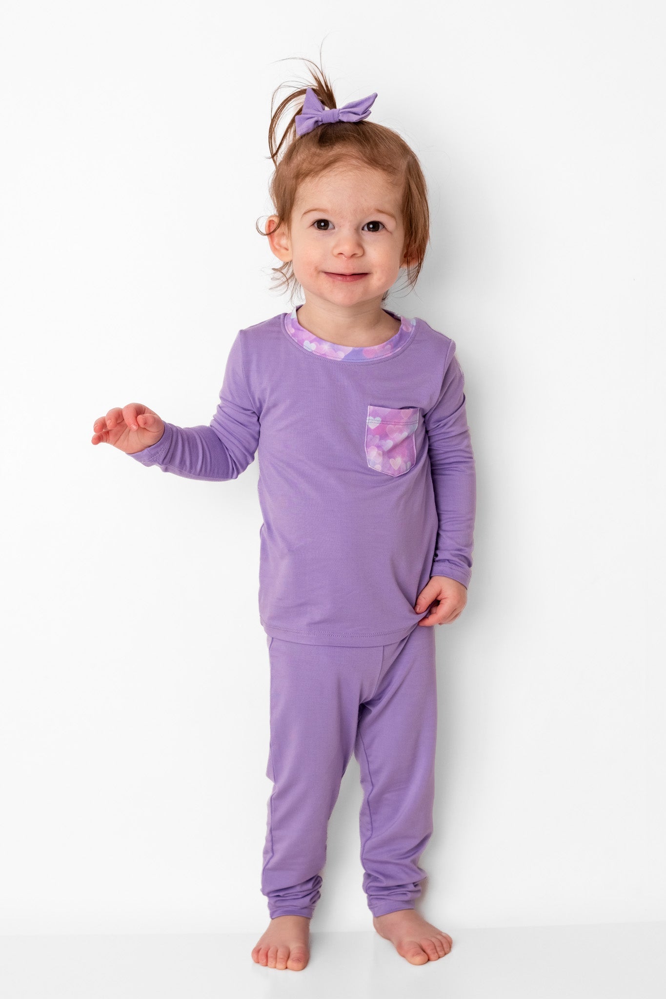 Purple | Bamboo Toddler & Kids Pocket T-Shirt
