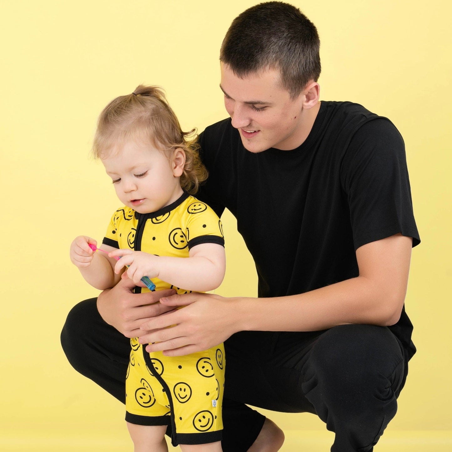 Happy Smiles | Bamboo Shorty Zipper Romper - Baby, Infant & Toddler