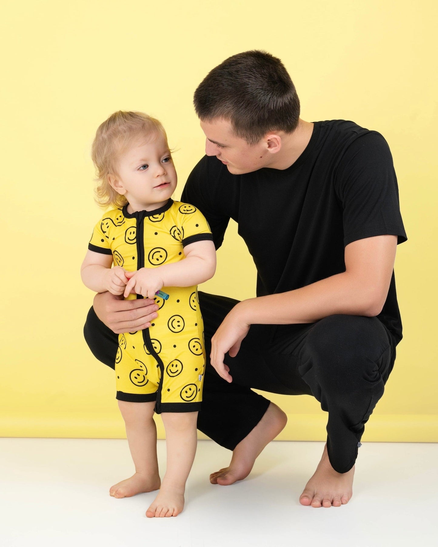 Happy Smiles | Bamboo Shorty Zipper Romper - Baby, Infant & Toddler