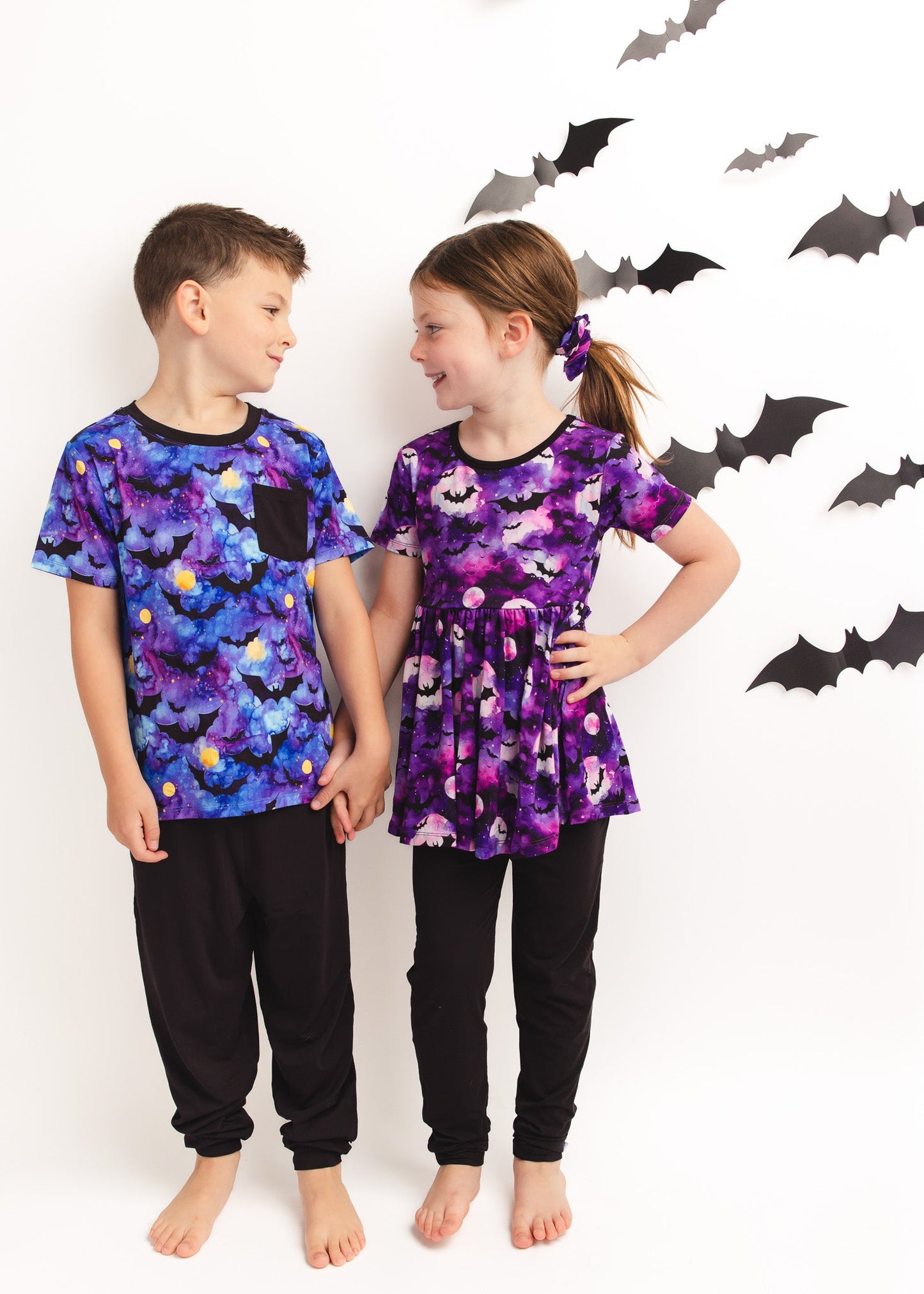 Halloween | Twilight Bats | Bamboo Scrunchie