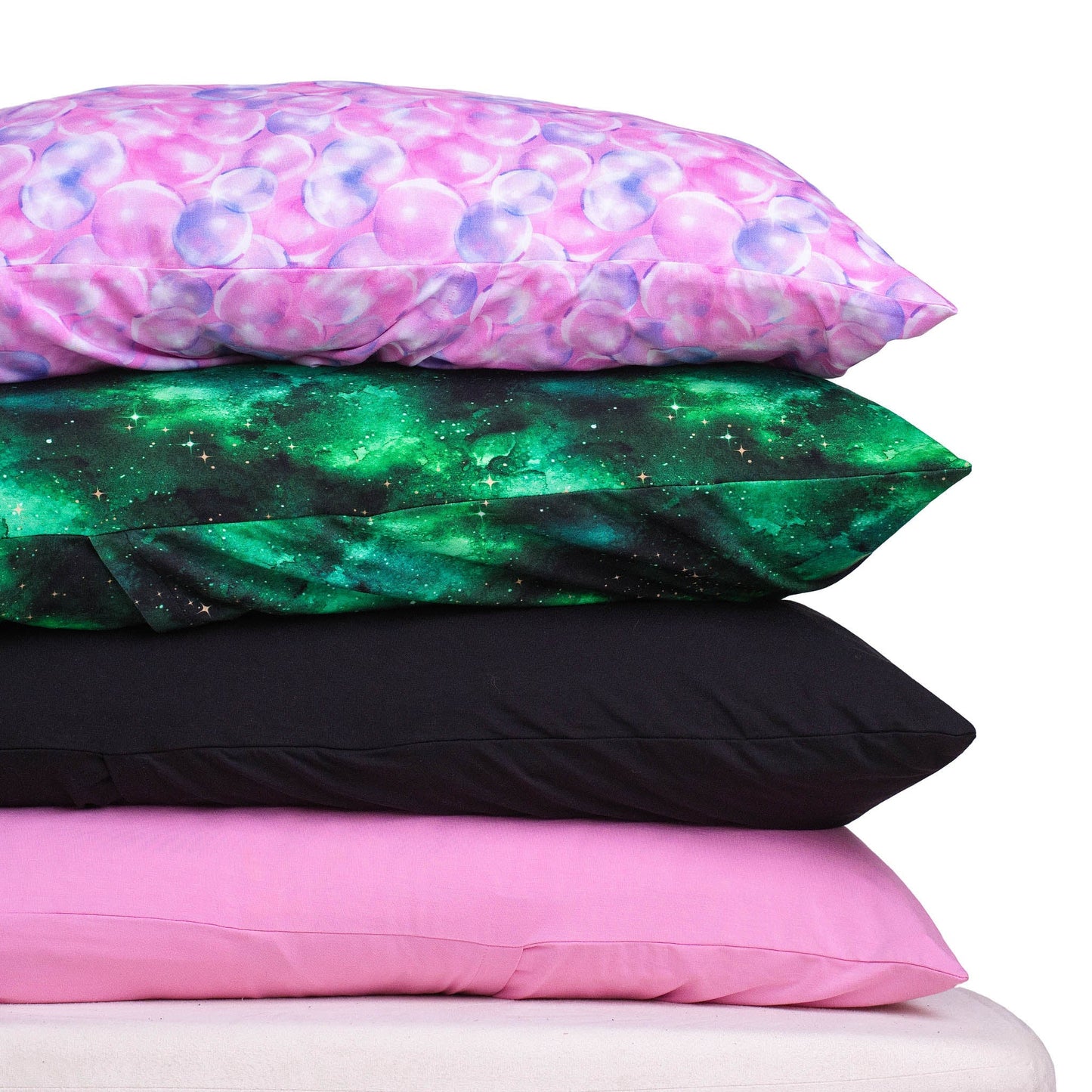 Wicked Cute | Green Galaxy Elixir | Bamboo Pillowcases (2 Pack)