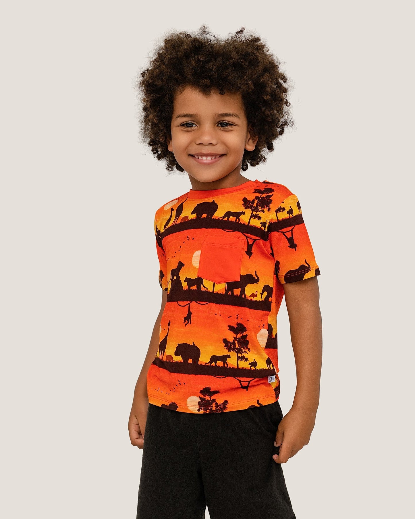 Sunset Safari | Bamboo Pocket Tee