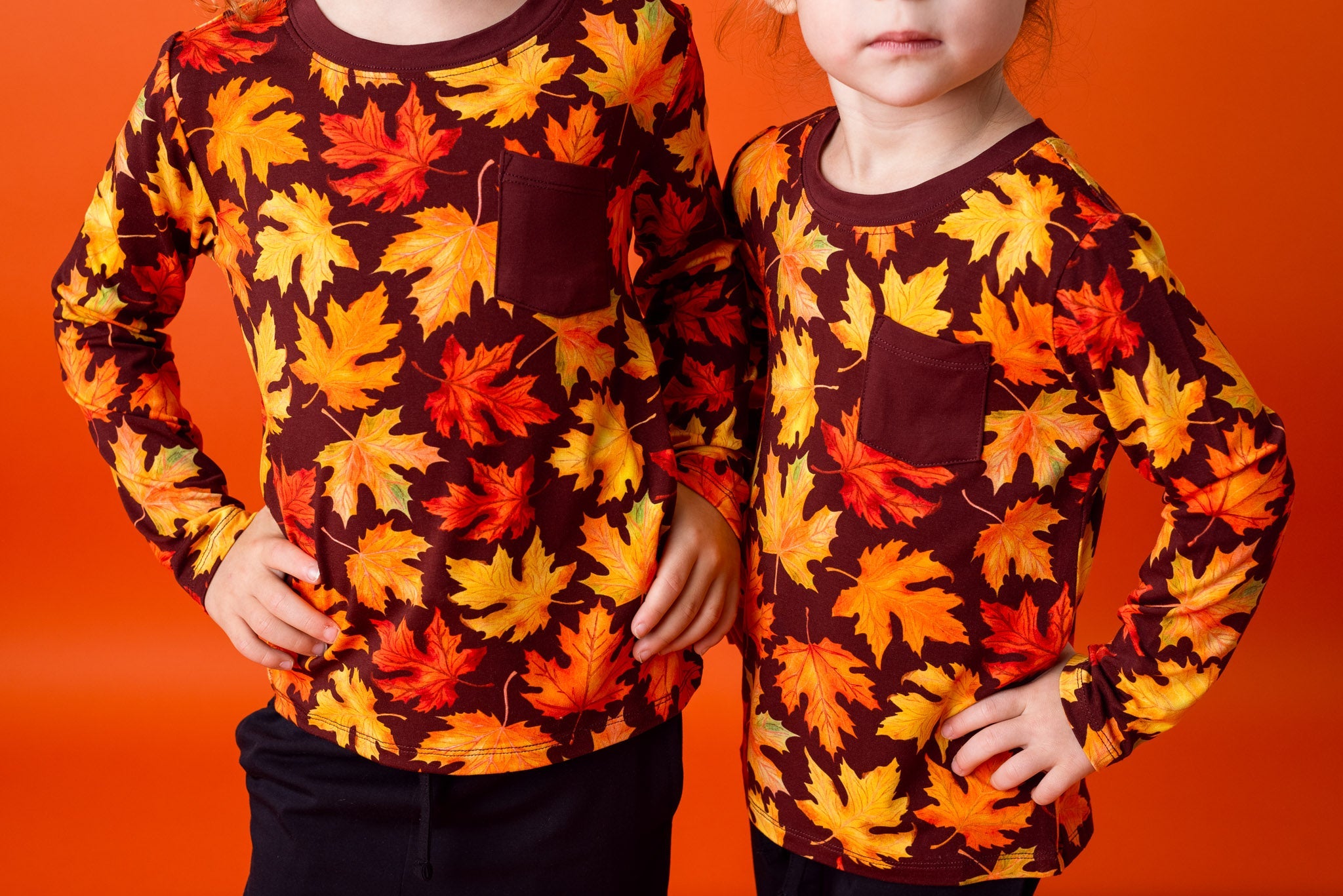 Autumn Leaves | Bamboo Toddler & Kids Pocket T-Shirt – The Prissy