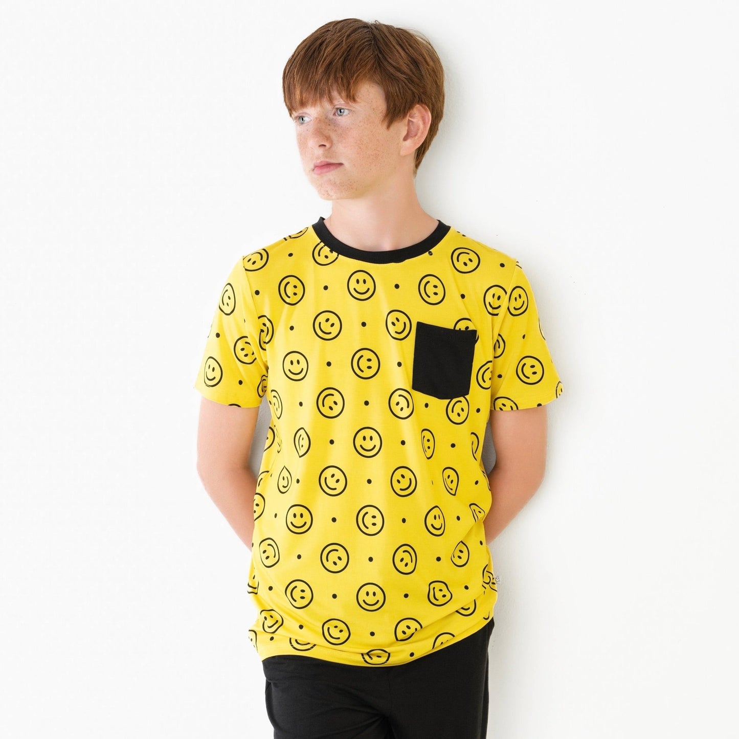 Happy Smiles | Bamboo Toddler & Kids Pocket Tee & Shorts Set