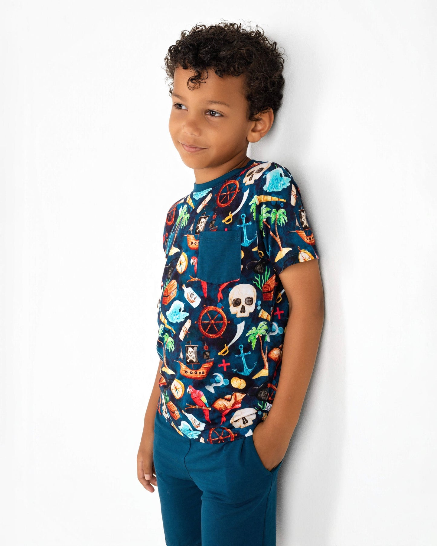 Ahoy Matey | Bamboo Pocket Tee & Shorts Set
