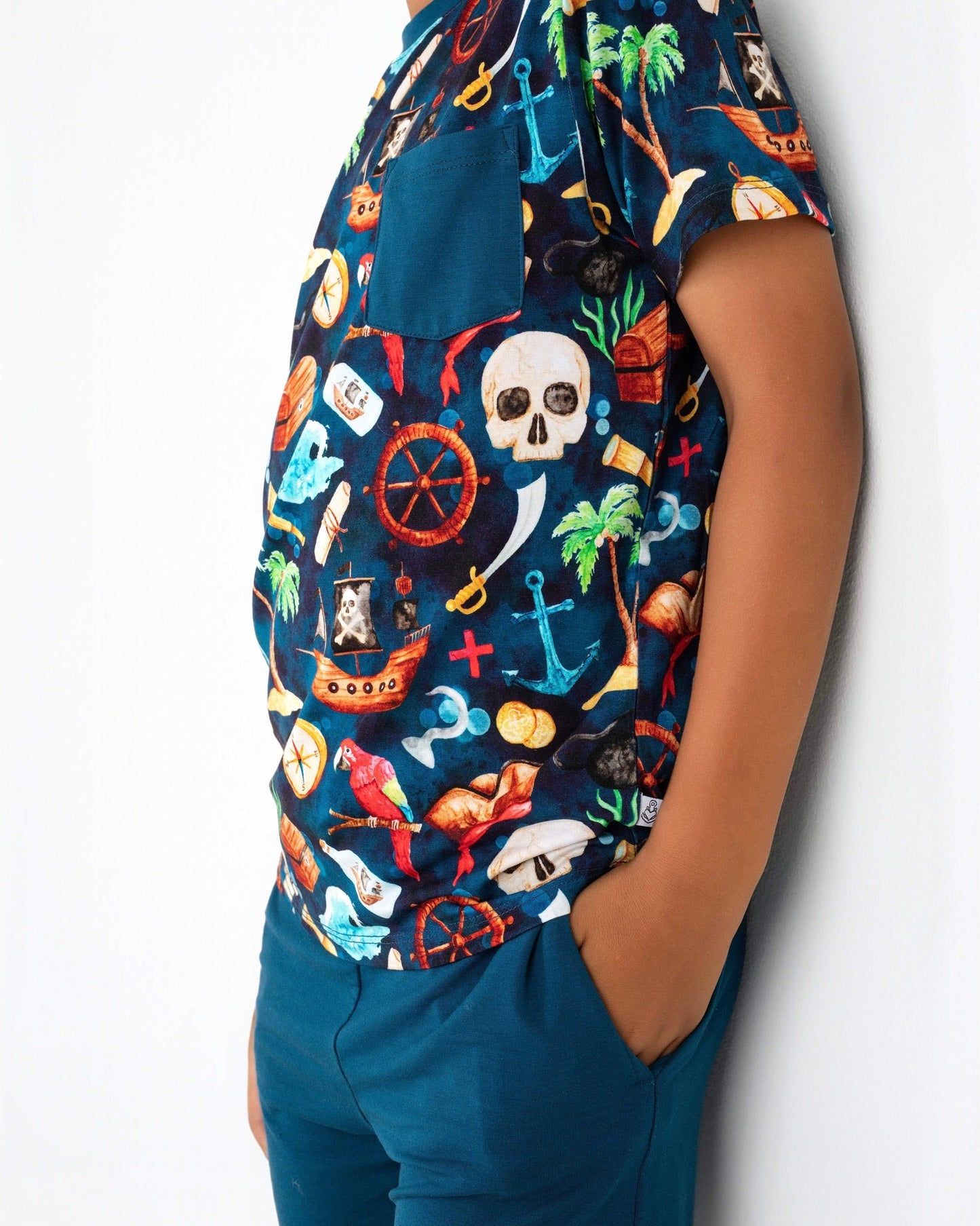 Ahoy Matey | Bamboo Pocket Tee & Shorts Set