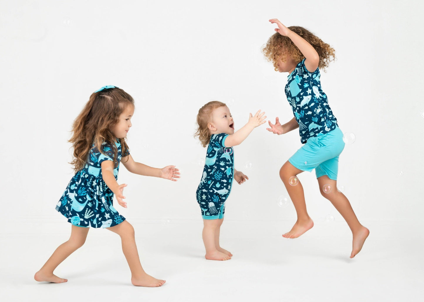 Ocean Pals | Bamboo Toddler & Kids Pocket Tee & Shorts Set