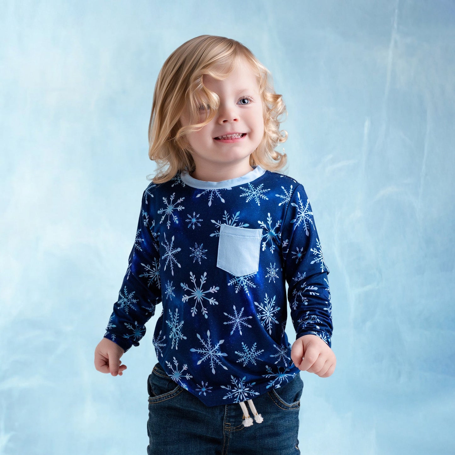 Icy Snowflakes | Bamboo Pocket Tee