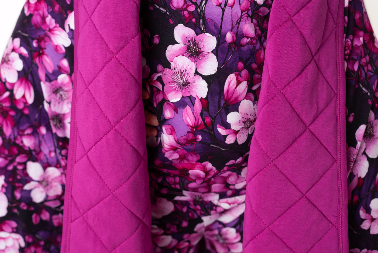 Cherry Blossoms | Bamboo Quilted Adult Blanket