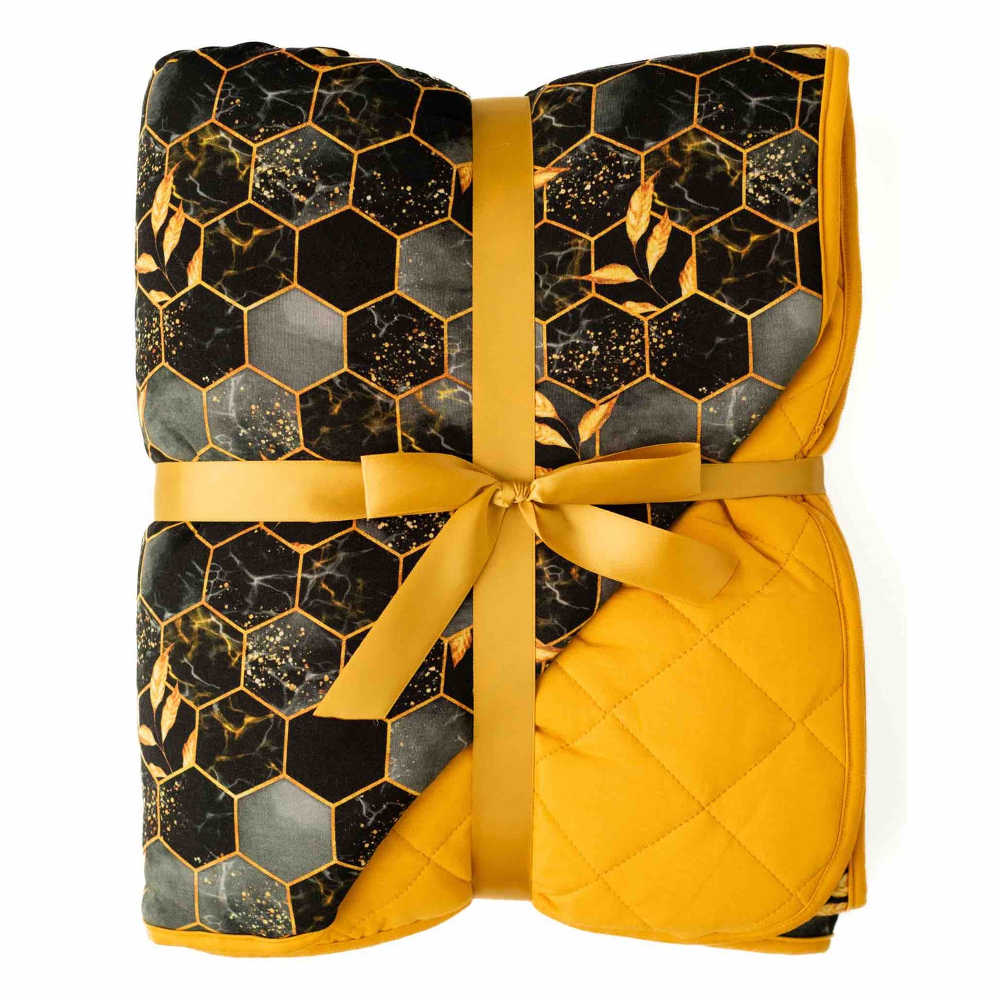Midnight Honey | Quilted Bamboo Toddler Blanket