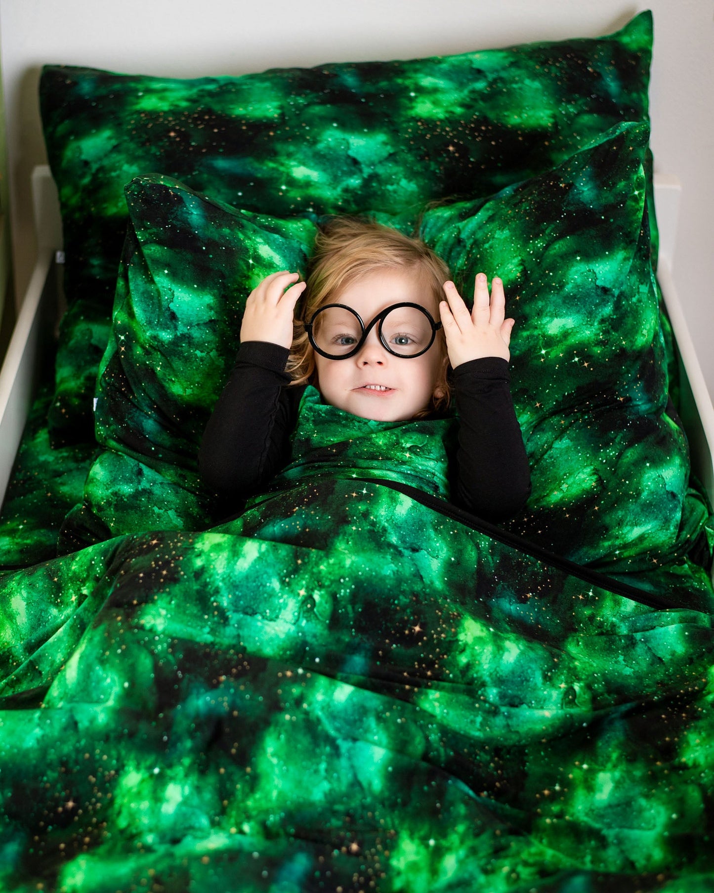 Wicked Cute | Green Galaxy Elixir | Bamboo Crib Sheet