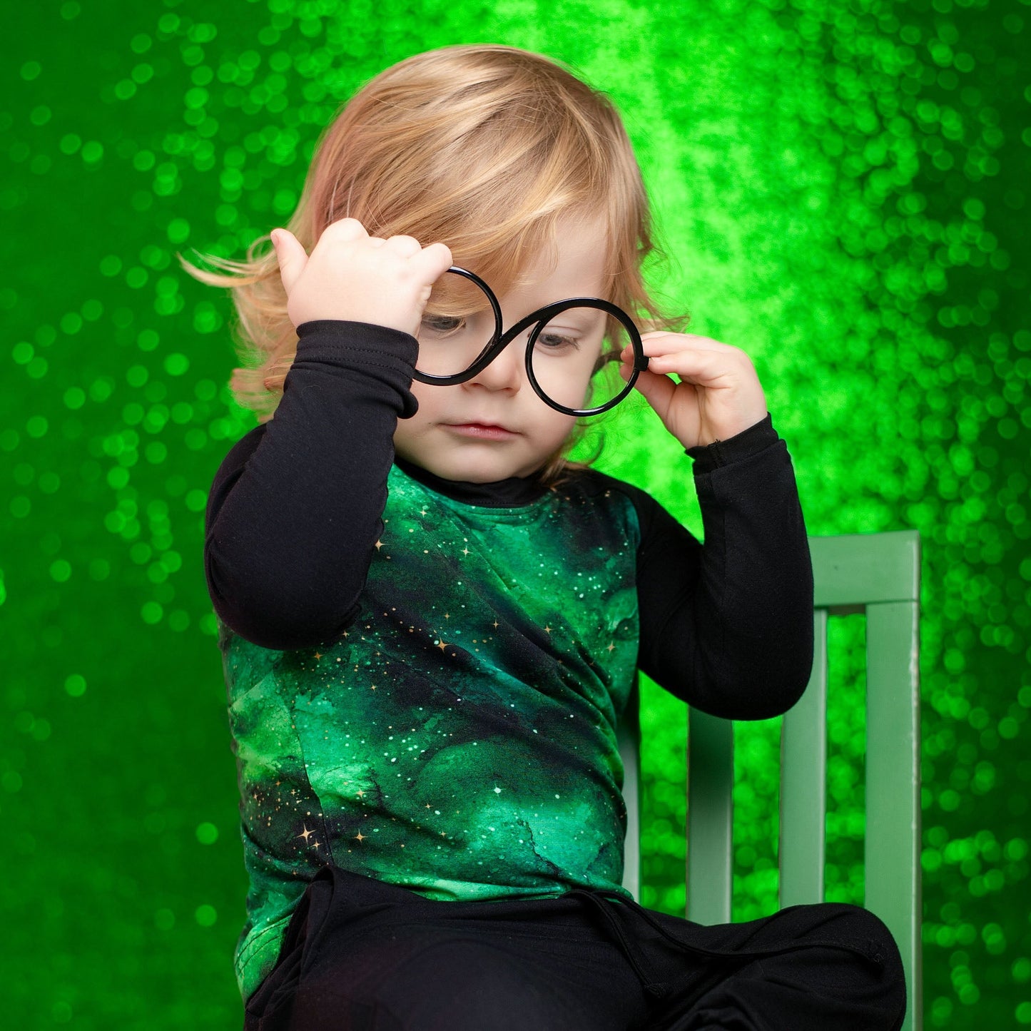 Wicked Cute | Green Galaxy Elixir | Bamboo Raglan Tee