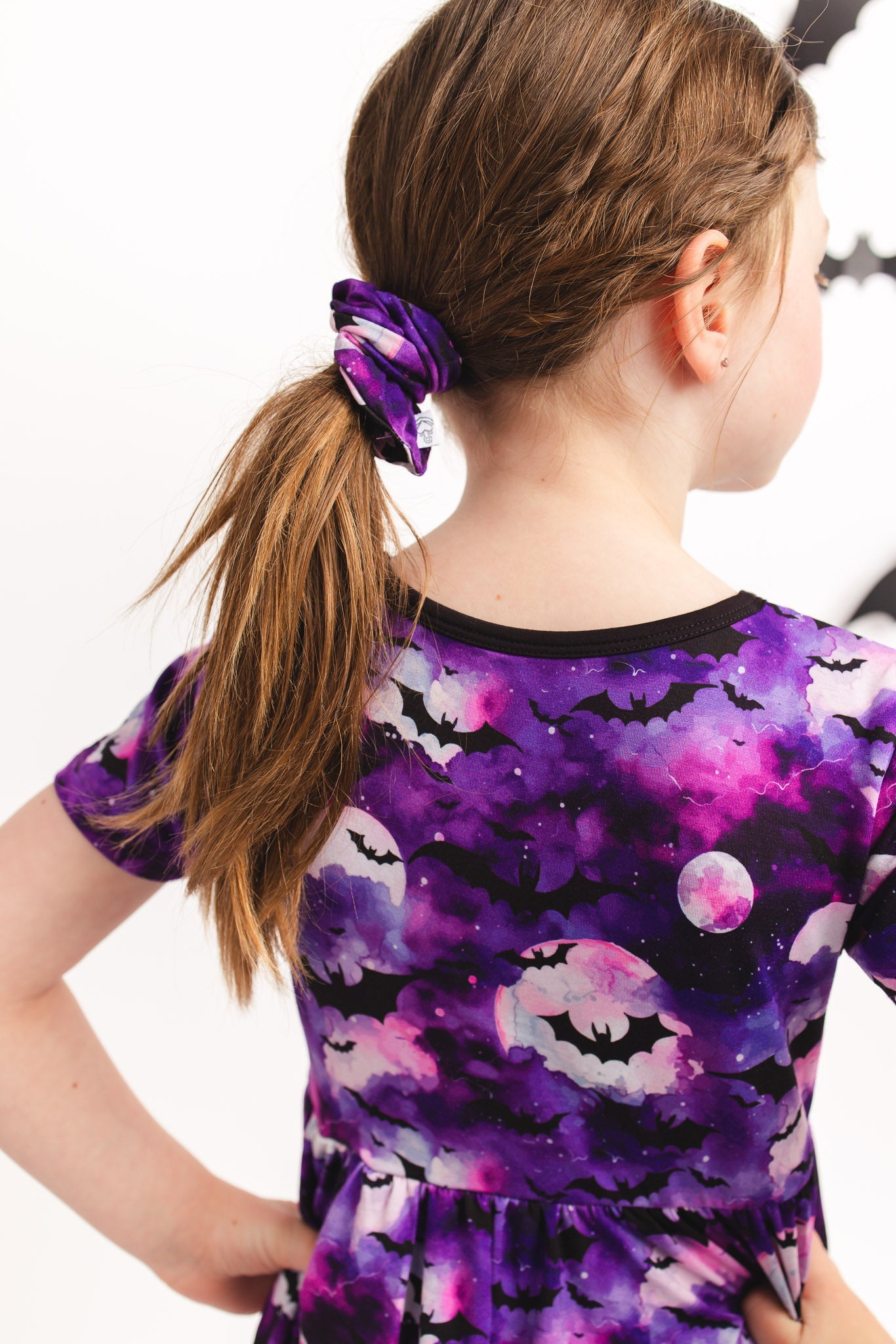 Halloween | Twilight Bats | Bamboo Scrunchie