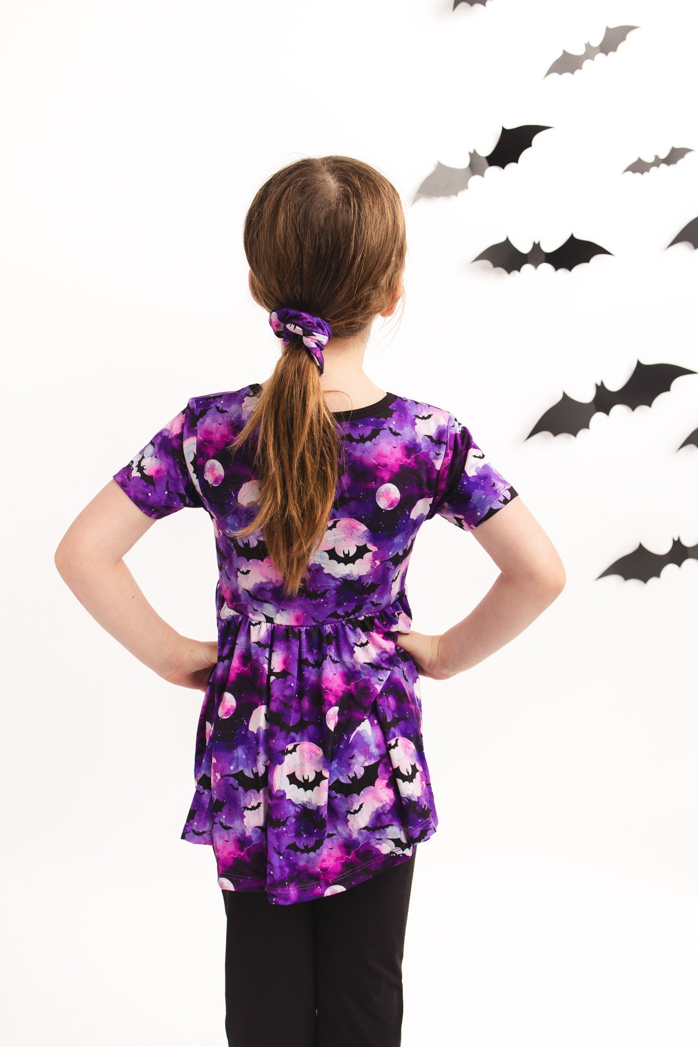 Halloween | Twilight Bats | Bamboo Scrunchie